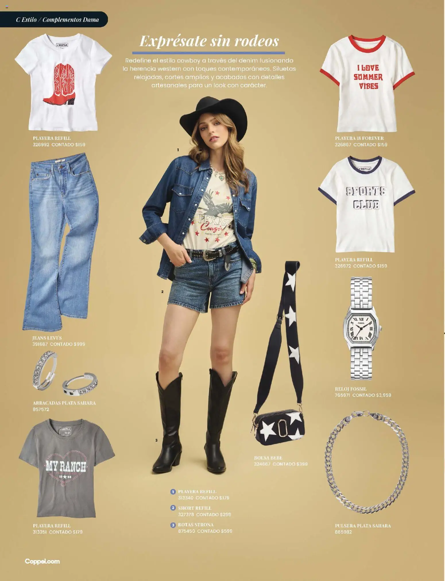 Nuevas ofertas de Coppel válidas en toda la República Mexicana desde el 01.03.2026. ¡Encuentra las mejores ofertas en Coppel catálogo ! | Página: 9 | Productos: Bolsa, Playera, Pulsera, Short