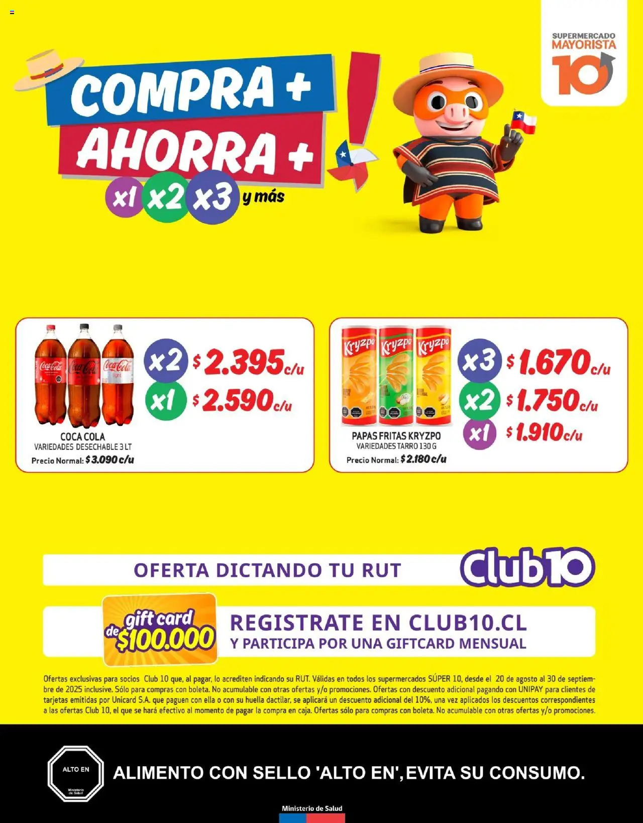 Mayorista 10 Ofertas │ válido desde el 20.08.2025 | Página: 1 | Productos: Papas fritas