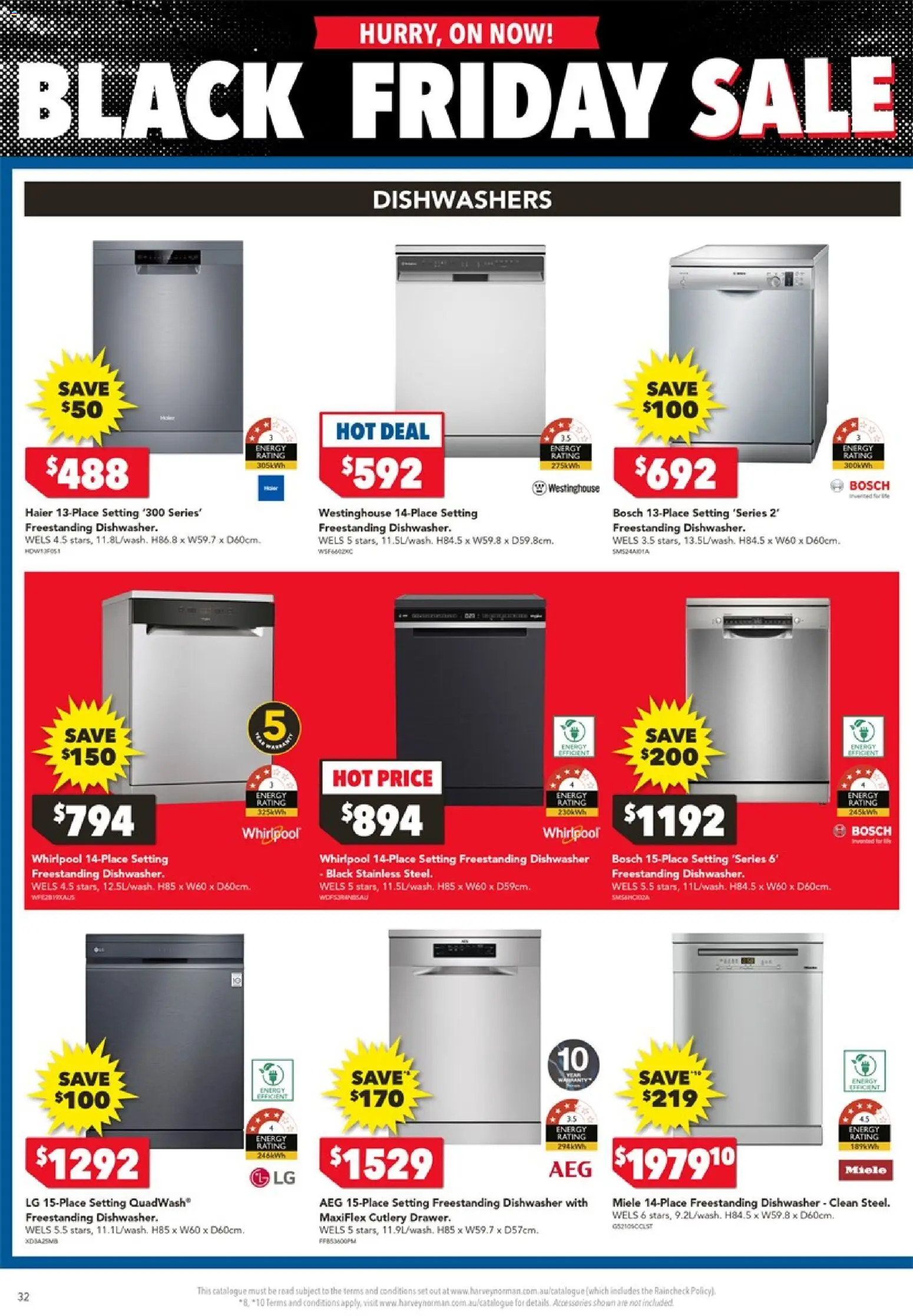 Harvey Norman catalogue - valid from 20.11.2025 | Page: 32 | Products: Cutlery, Accessories, Dishwasher