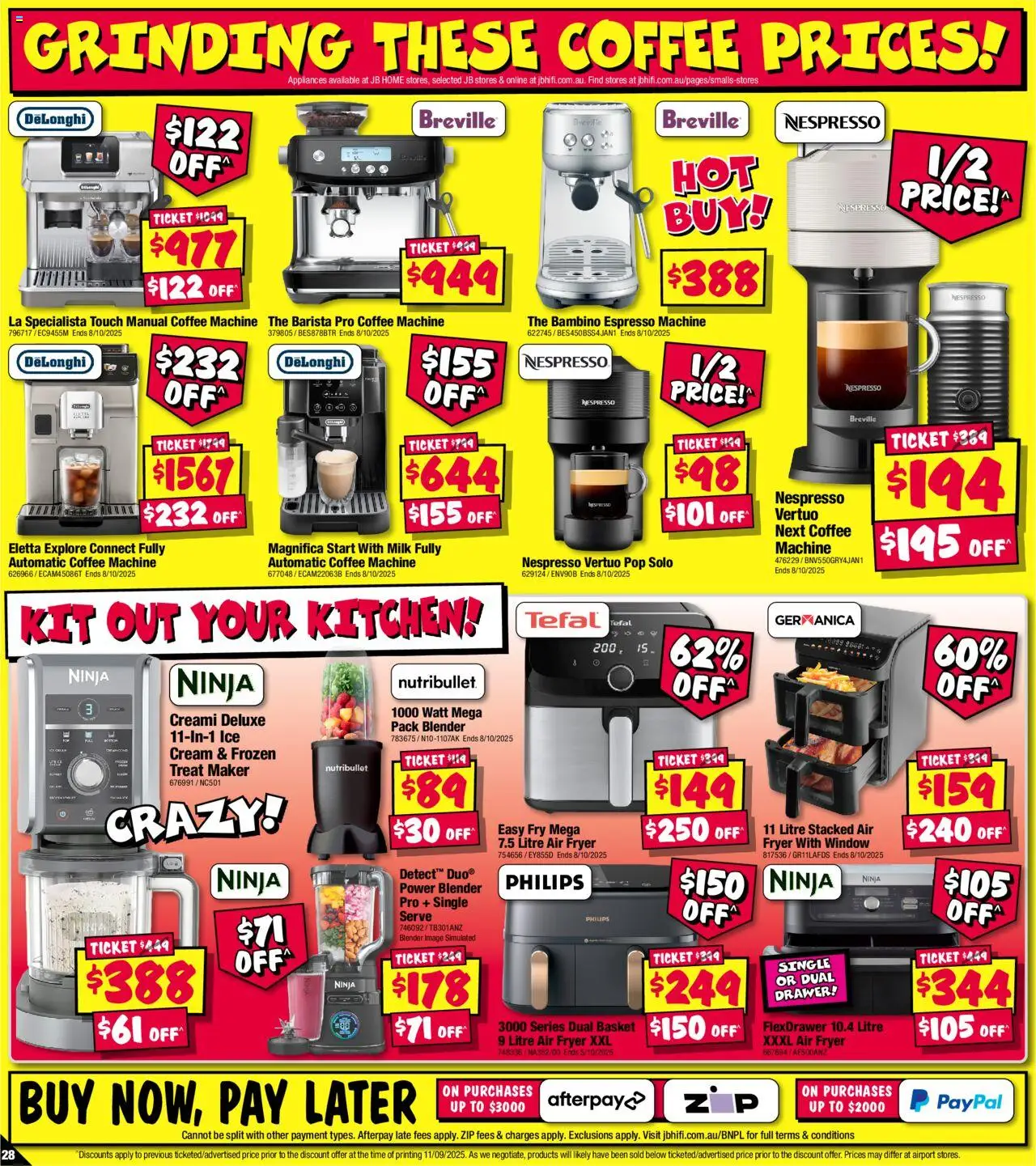 JB Hi-Fi catalogue - valid from 25.09.2025 | Page: 28 | Products: Basket, Milk, Window, Cream