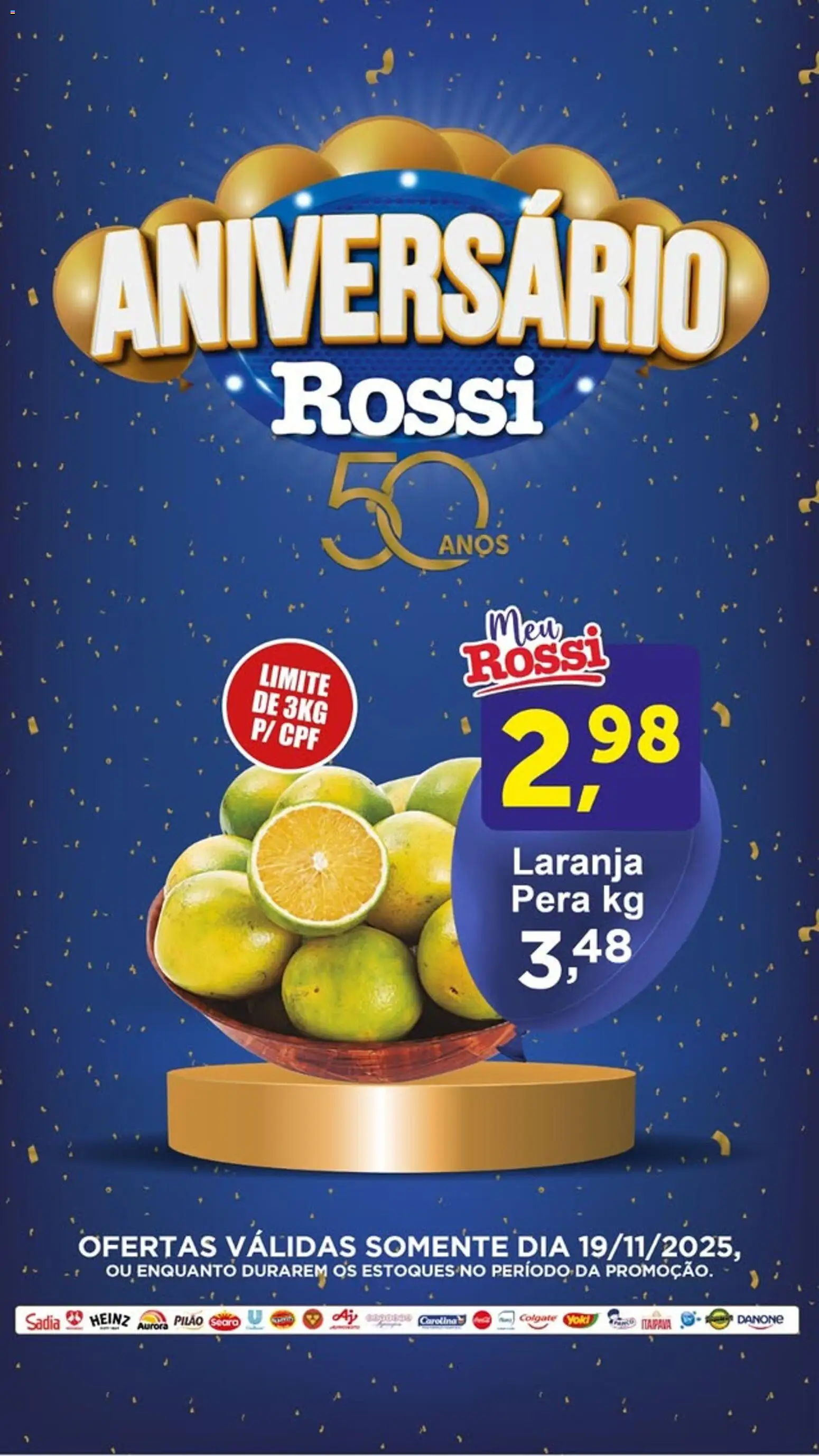 Rossi Supermercados Folheto - válido de 19.11.2025 | Página: 3 | Produtos: Pera