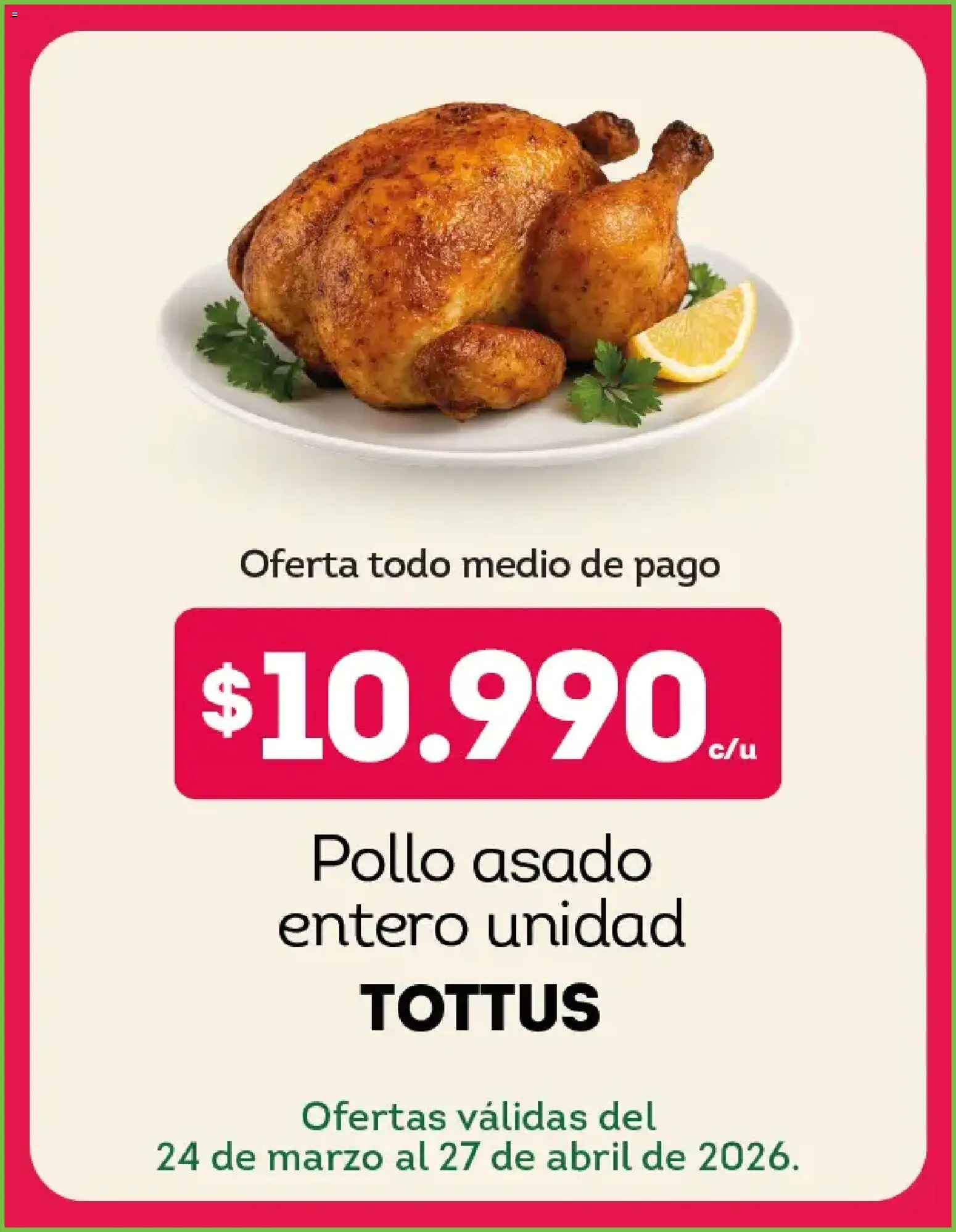 Tottus ofertas  │ válido desde el 24.03.2026 | Página: 3 | Productos: Pollo