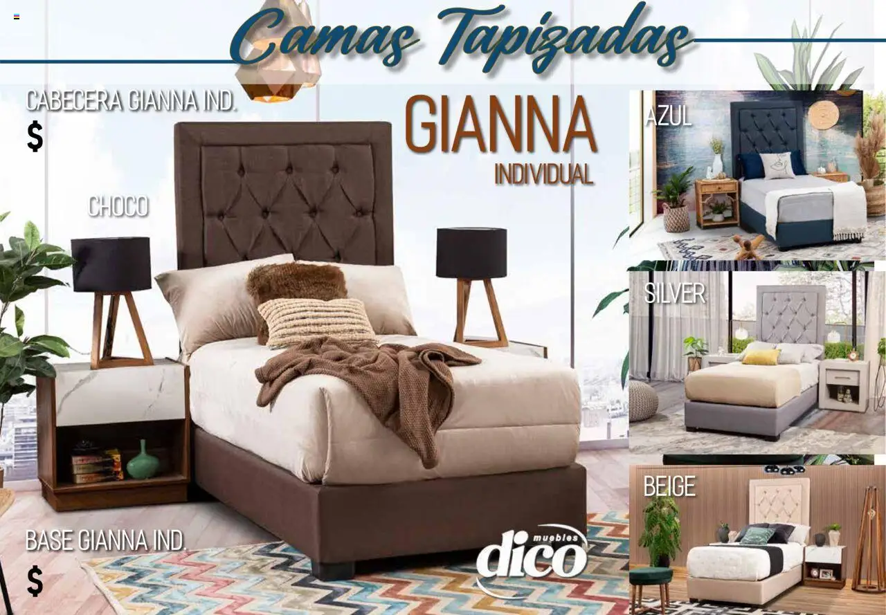 Nuevas ofertas de Muebles Dico válidas en toda la República Mexicana desde el 25.09.2025. ¡Encuentra las mejores ofertas en Muebles Dico - Catálogo Camas Topazidas! | Página: 18 | Productos: Cabecera