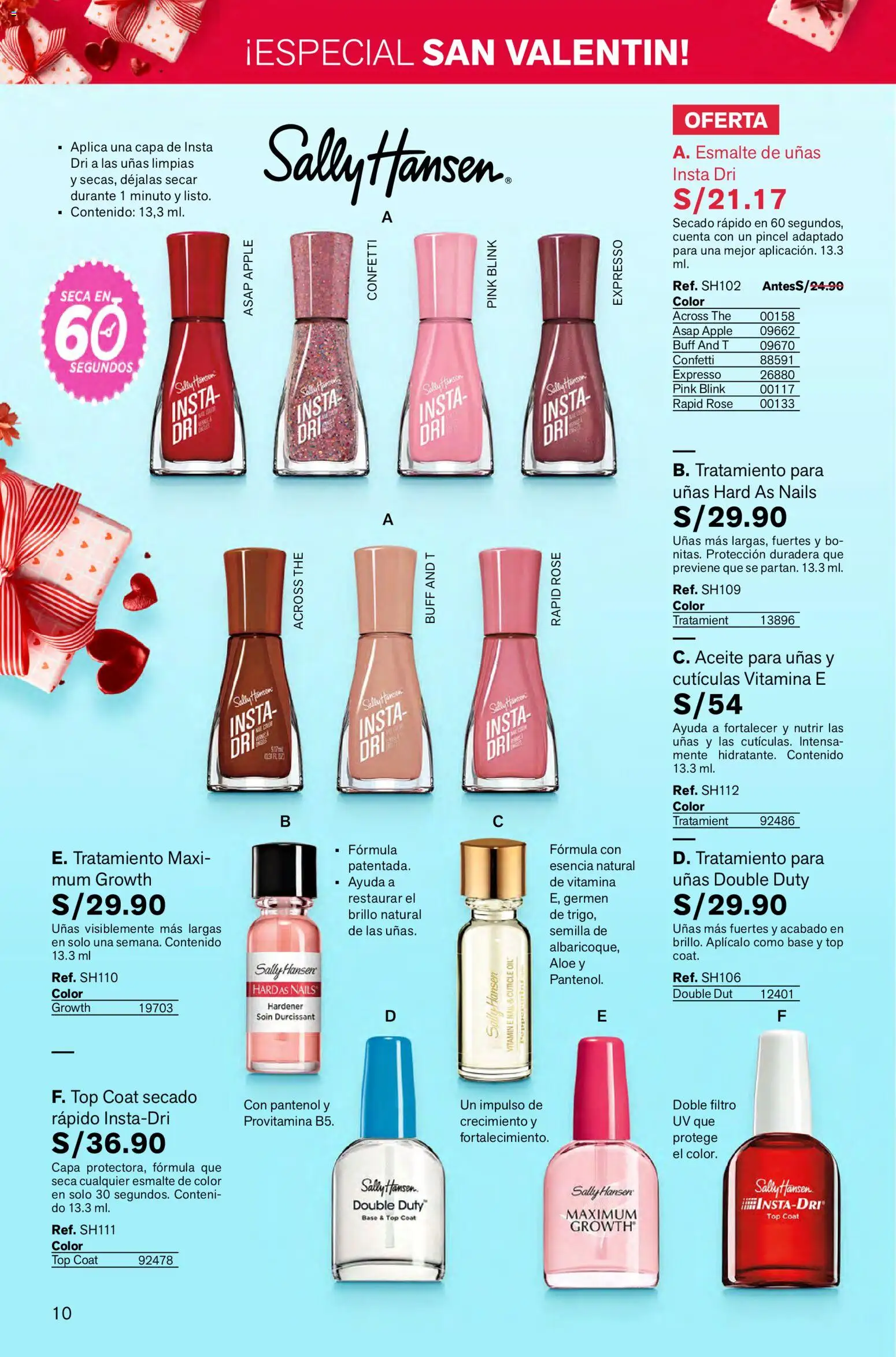 Catálogo Leonisa válido desde 16.01.2026 | Página: 10 | Productos: Esmalte de uñas, Pincel, Aceite