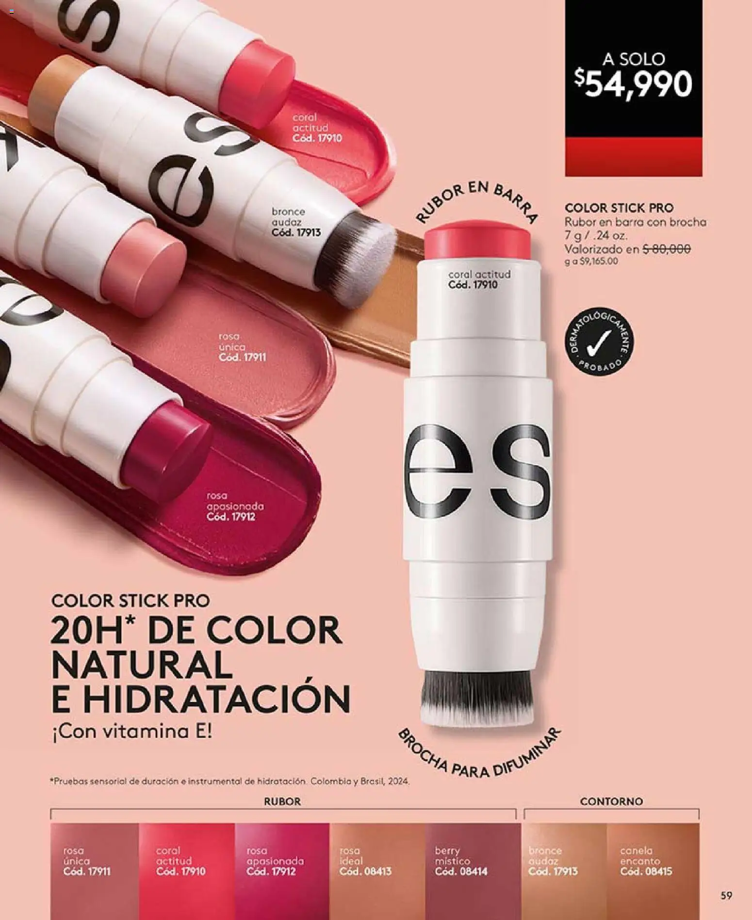 Ésika revista - valida desde el 03.11.2025 | Página: 59 | Productos: Rubor, Brocha, Contorno