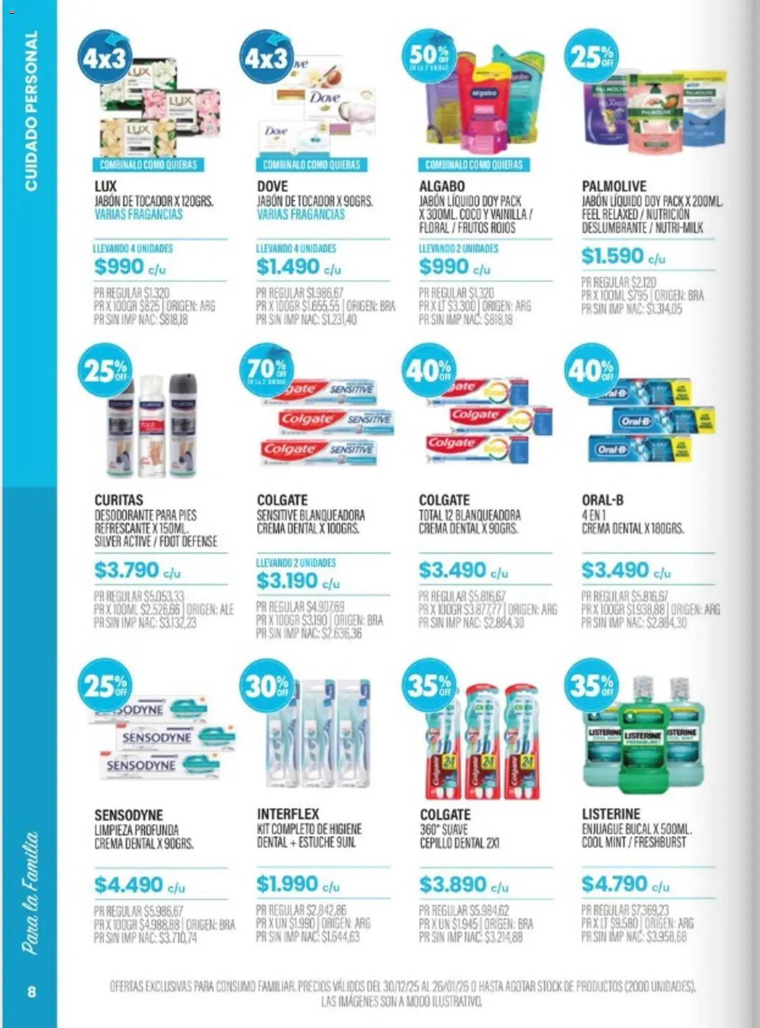 Pigmento catálogo │ válido desde el 30.12.2025 | Página: 8 | Productos: Cepillo, Jabón, Desodorante, Enjuague bucal