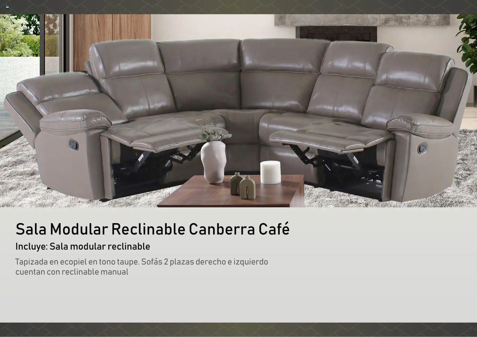 Nuevas ofertas de Muebles Dico válidas en toda la República Mexicana desde el 01.01.2026. ¡Encuentra las mejores ofertas en Muebles Dico catálogo Salas reclinables! | Página: 3 | Productos: Café, Modular