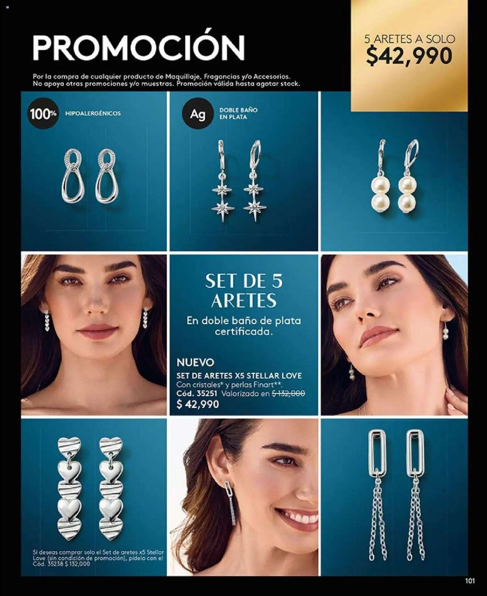 Ésika revista - valida desde el 01.01.2026 | Página: 101 | Productos: Aretes, Baño