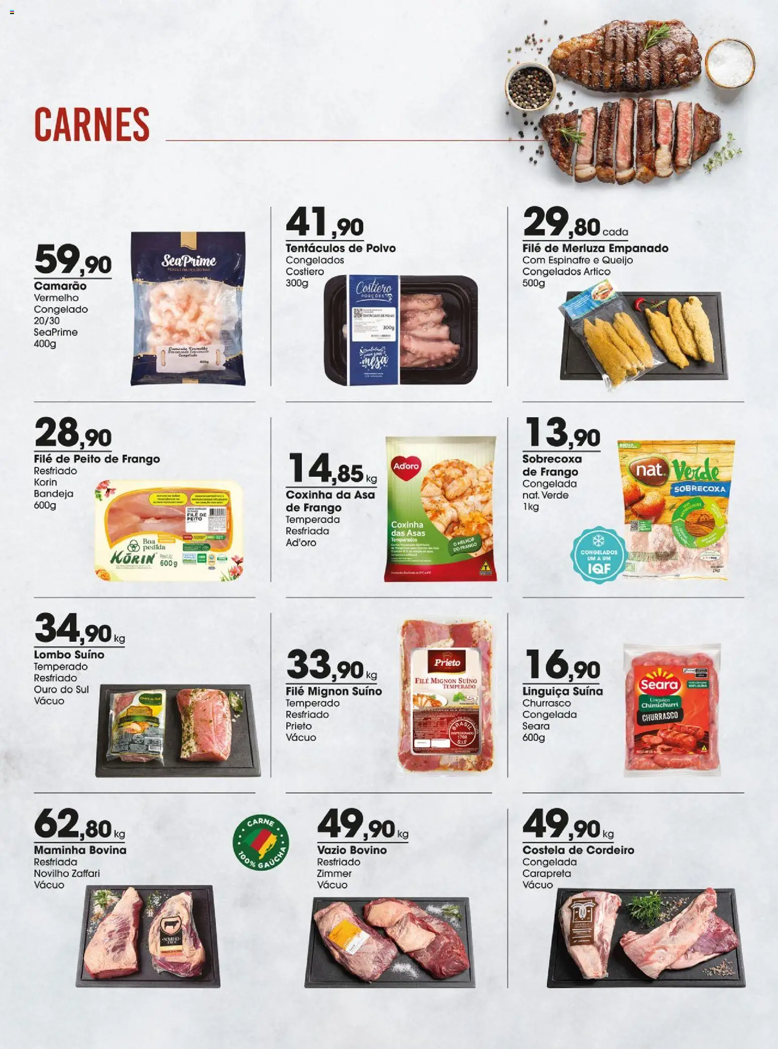Zaffari Folheto - válido de 04.11.2025 | Página: 12 | Produtos: Lombo, Polvo, Carne, Peito de frango