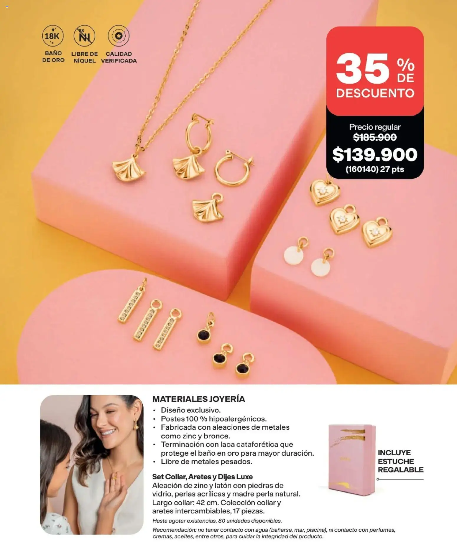 Avon revista - valida desde el 11.03.2026 | Página: 105 | Productos: Agua, Estuche, Aretes, Baño