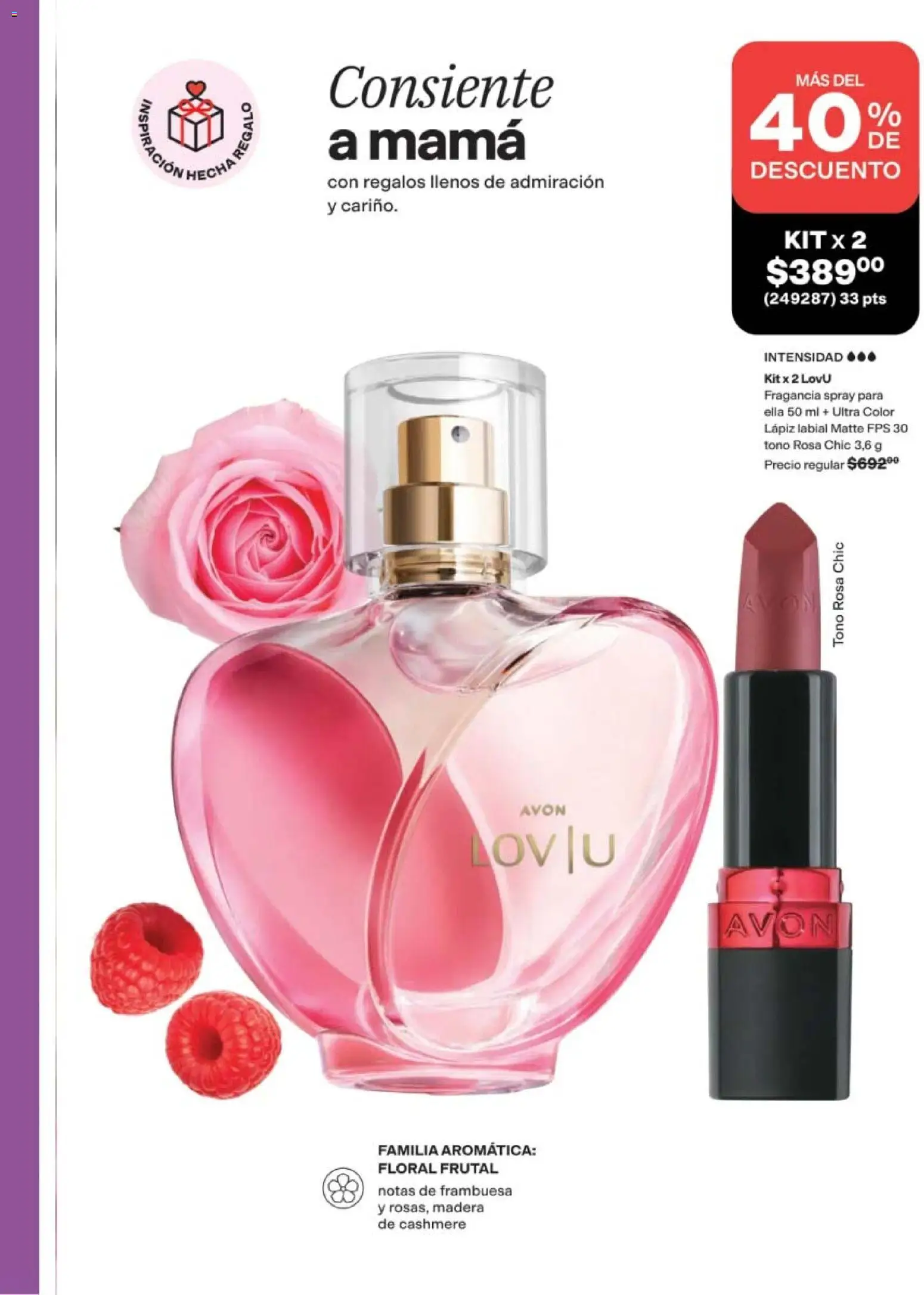 Nuevas ofertas de AVON válidas en toda la República Mexicana desde el 24.04.2026. ¡Encuentra las mejores ofertas en AVON campaña 7 2026! | Página: 59 | Productos: Fragancia, Lápiz labial