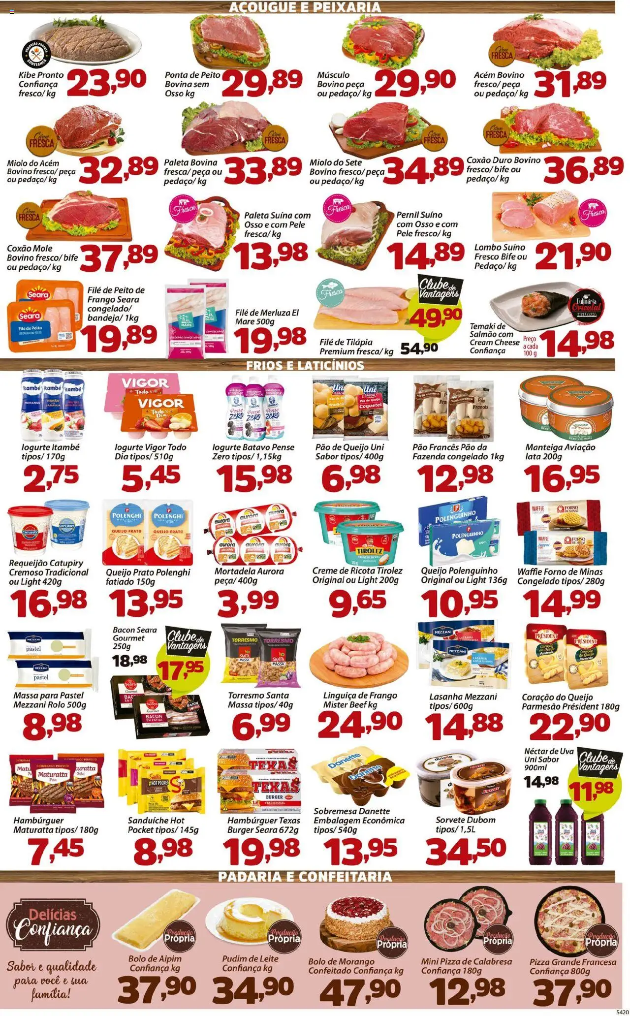 Confiança Folheto - válido de 30.09.2025 | Página: 3 | Produtos: Forno, Salmão, Tilápia, Requeijão