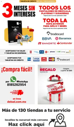 Nuevas ofertas de Del Sol y Woolworth válidas en toda la República Mexicana desde el 04.09.2025. ¡Encuentra las mejores ofertas en Del Sol y Woolworth - Catálogo Luce el Otoño! | Página: 19
