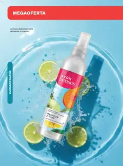 Vista previa de AVON Senses Maracuyá y Lima, Tropical Party Colonia Spray Corporal con extracto de origen natural, nuevo folleto de la tienda, válido en México a partir del 02.04.2026 | Página: 184 | Productos: Lima, Body