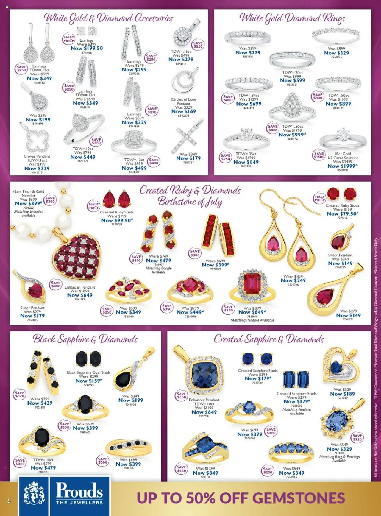 Prouds The Jewellers catalogue - valid from 30.06.2025 | Page: 6 | Products: Diamond, Earrings, Pendant, Accessories