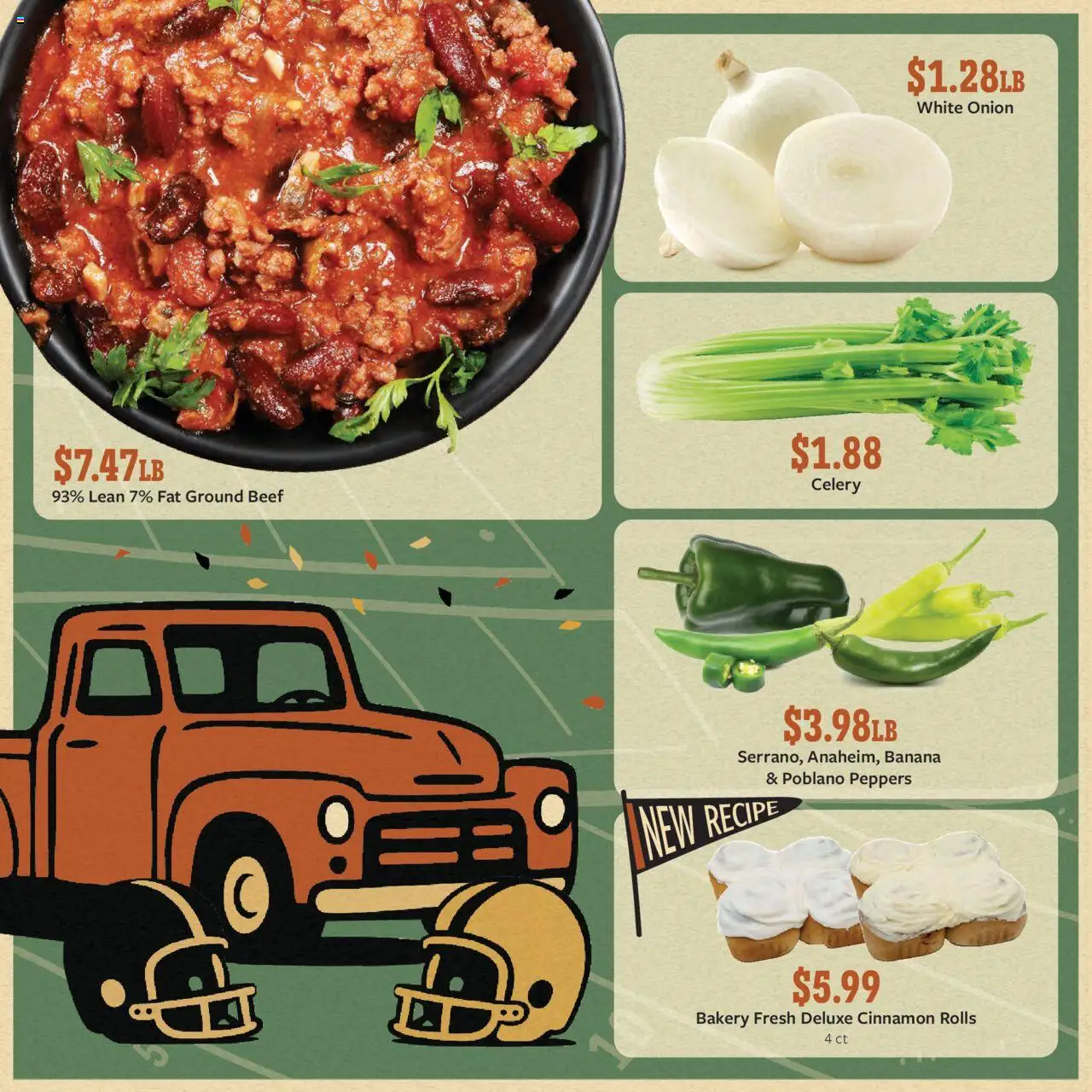 Fareway Weekly Ad - valid from 08.09.2025 | Page: 12 | Products: Bakery, Peppers, Beef, Onion