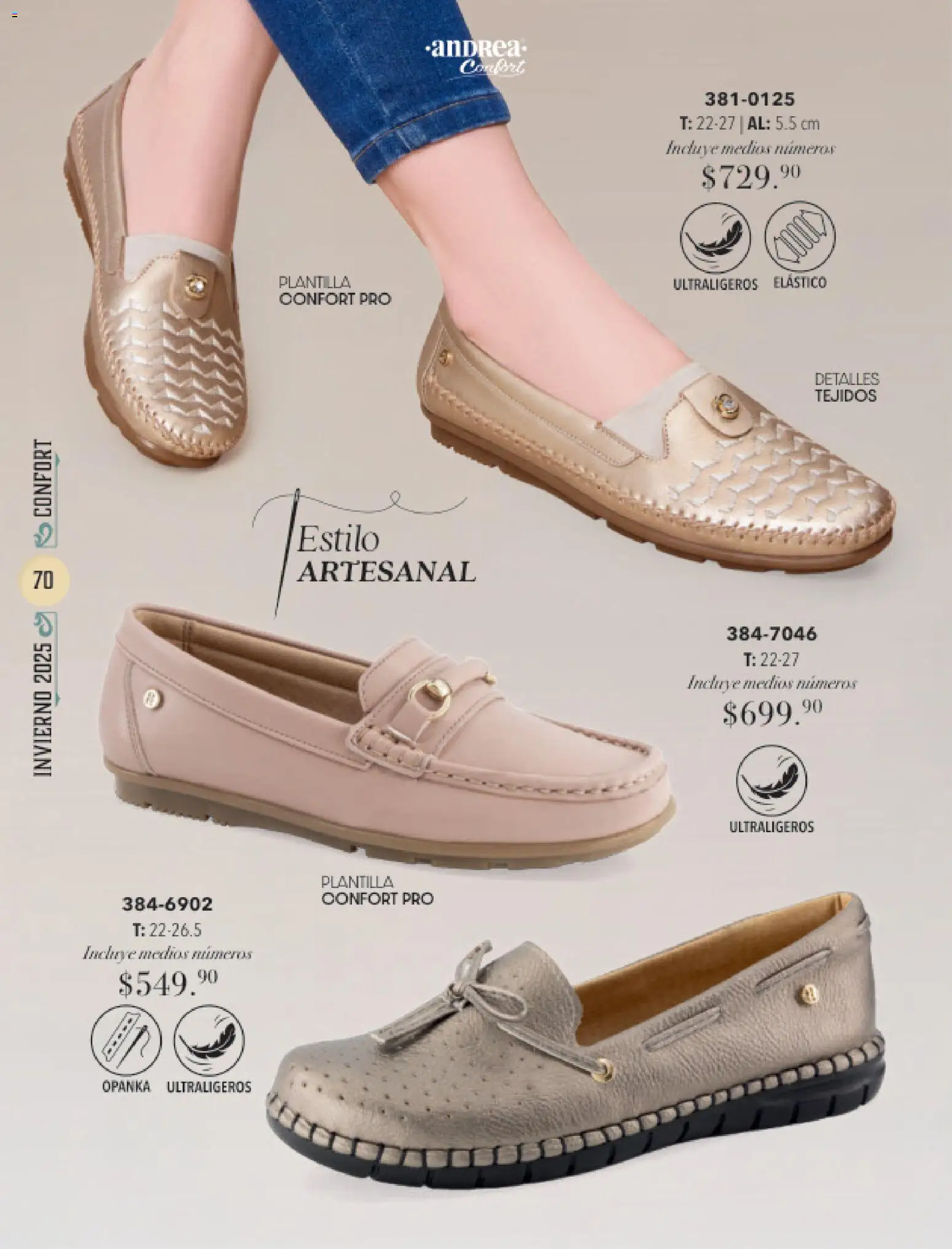 Nuevas ofertas de Andrea válidas en toda la República Mexicana desde el 26.11.2025. ¡Encuentra las mejores ofertas en Andrea catálogo Invierno! | Página: 70