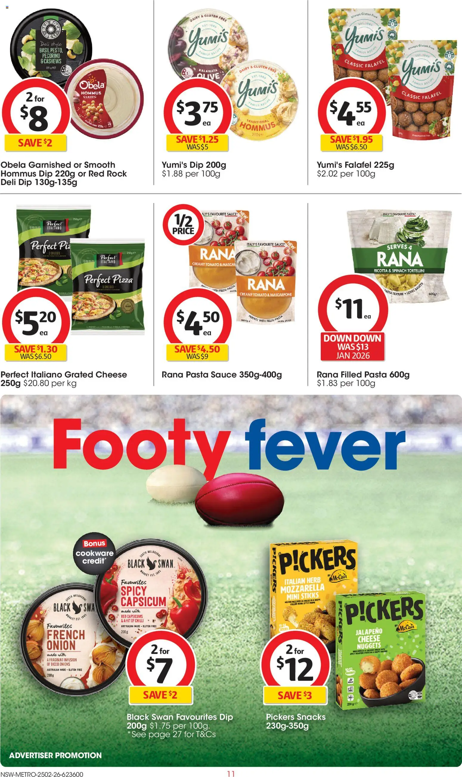 Coles catalogue - valid from 25.02.2026 | Page: 11 | Products: Pasta, Onions, Spinach, Sauce