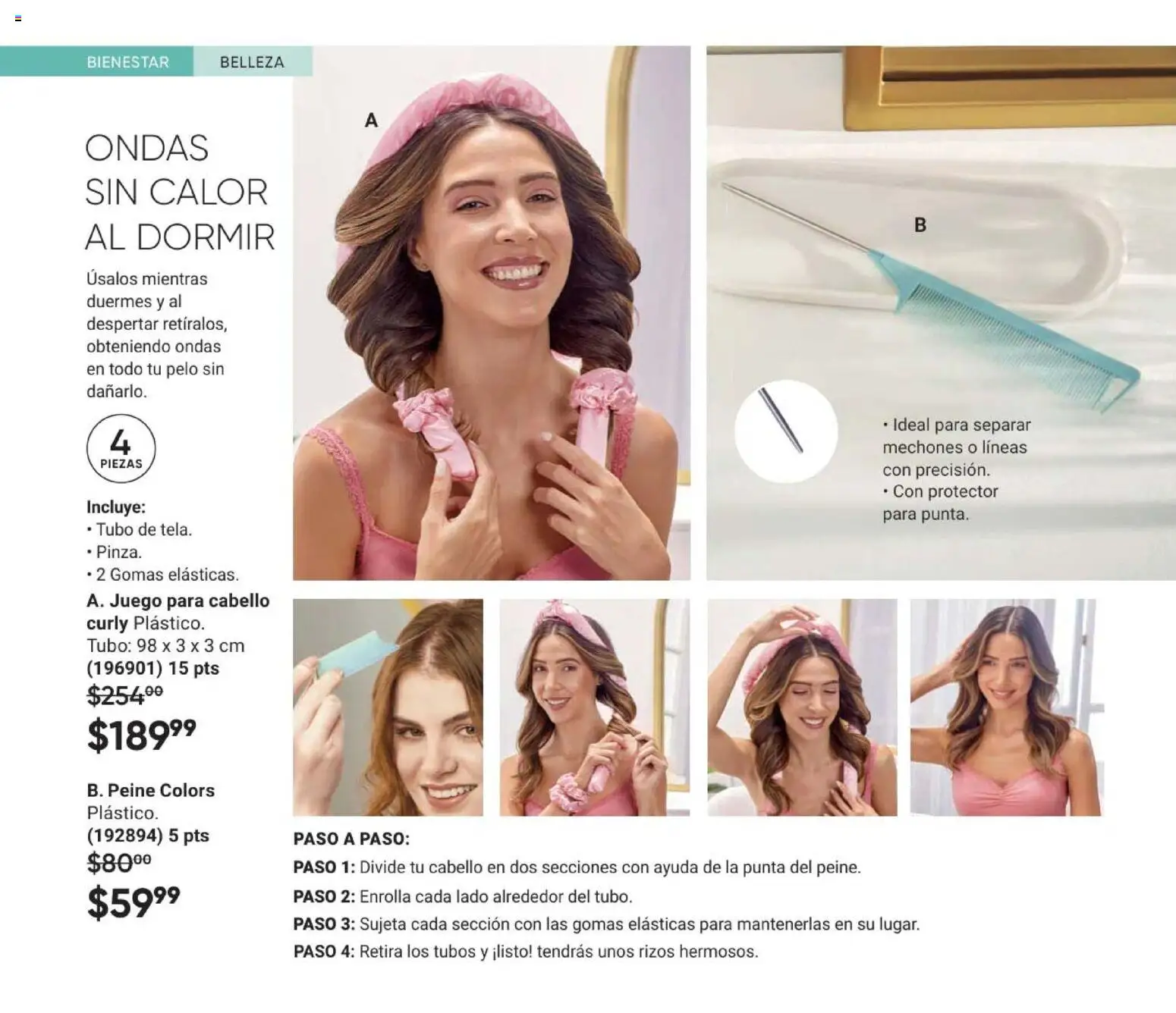 Nuevas ofertas de AVON válidas en toda la República Mexicana desde el 28.11.2025. ¡Encuentra las mejores ofertas en AVON Casa & Estilo 18 2025! | Página: 118 | Productos: Juego, Peine, Pinza