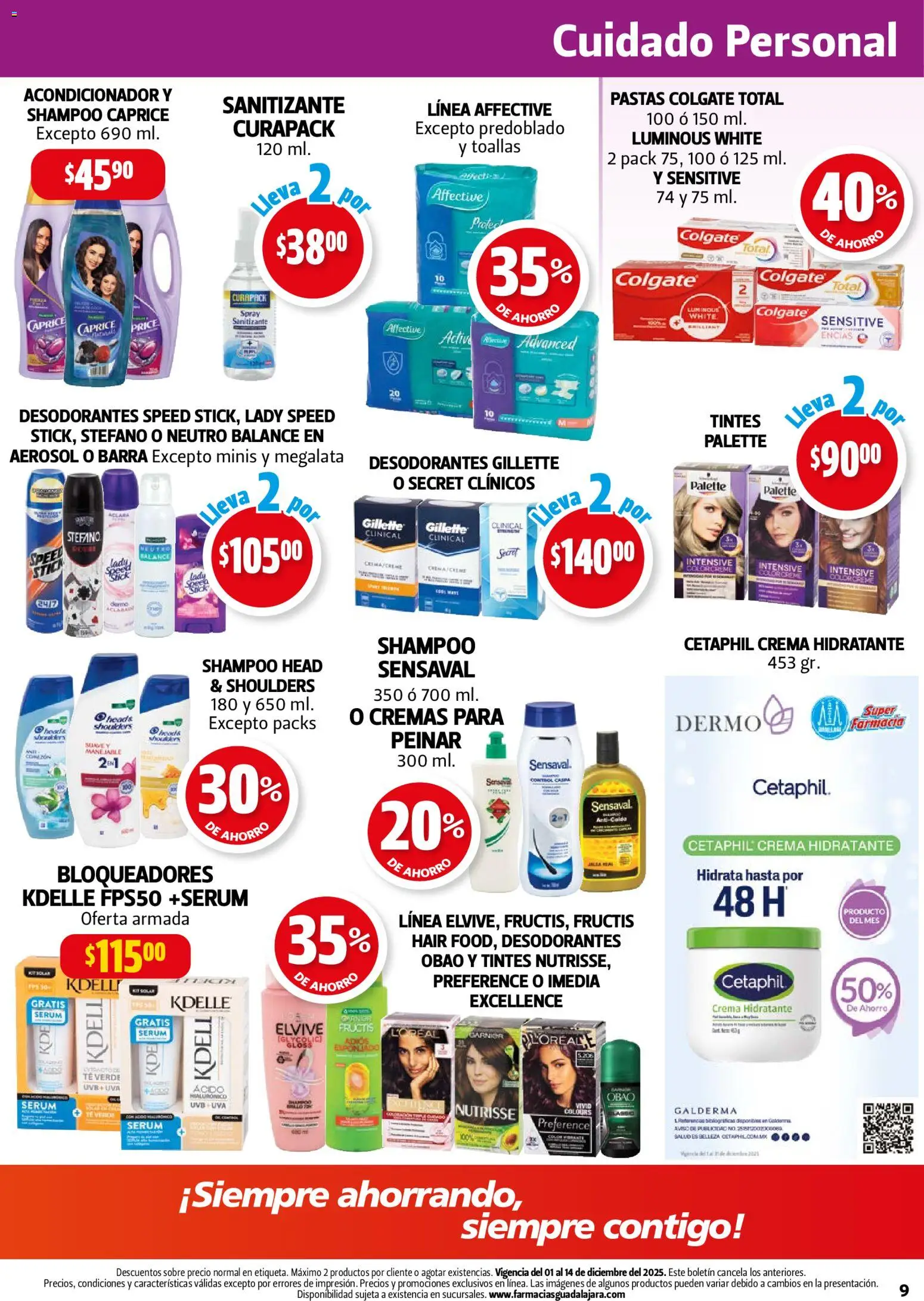 Nuevas ofertas de Farmacia Guadalajara válidas en toda la República Mexicana desde el 01.12.2025. ¡Encuentra las mejores ofertas en Farmacia Guadalajara catálogo! | Página: 9