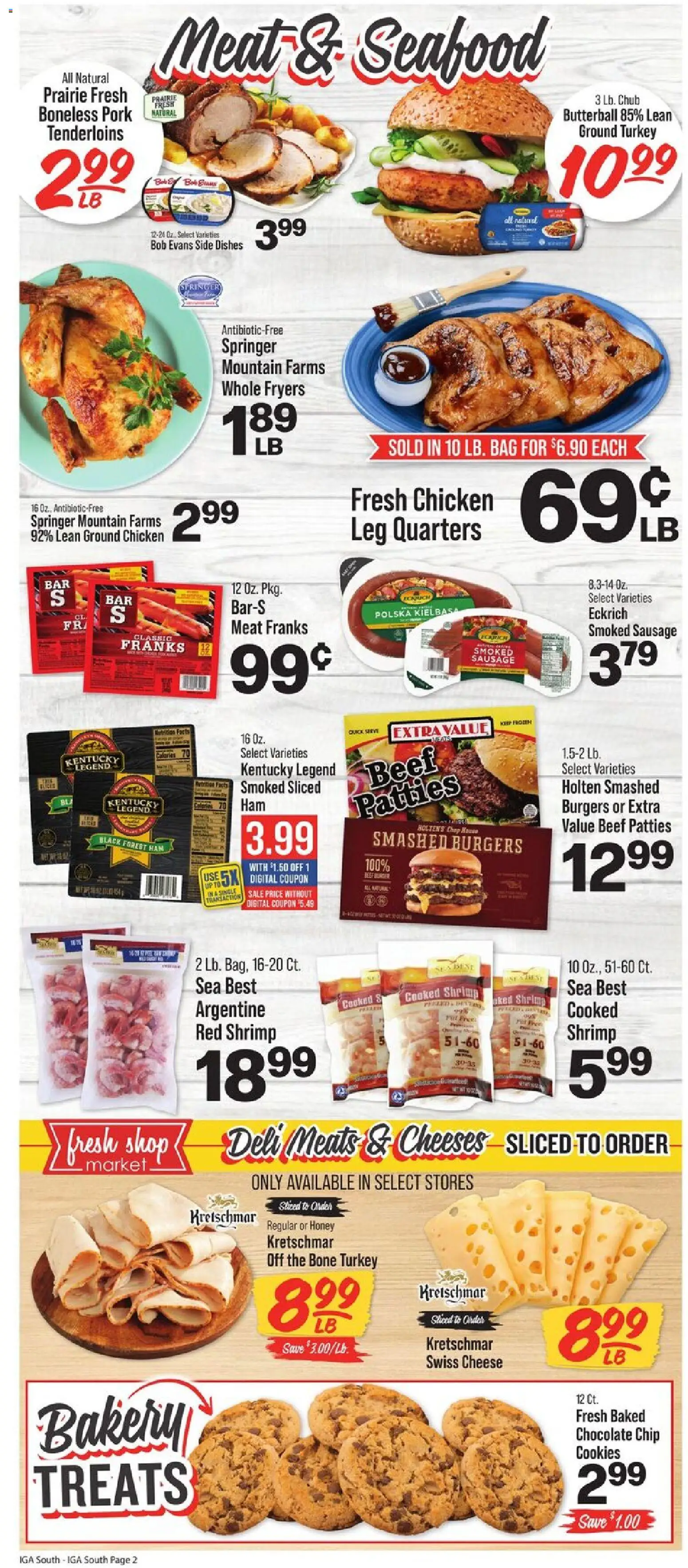 IGA Weekly Ad - valid from 22.04.2026 | Page: 3 | Products: Chocolate, Ham, Pork, Sausage