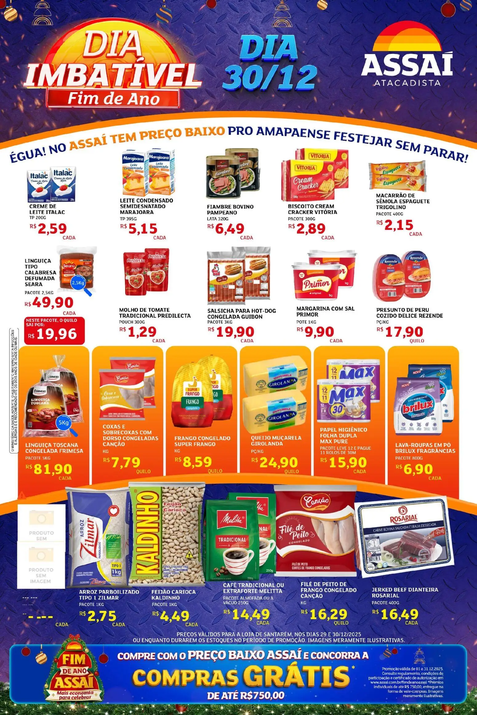 Assaí Atacadista Folheto - válido de 29.12.2025 | Página: 1 | Produtos: Pó, Leite, Café, Muçarela