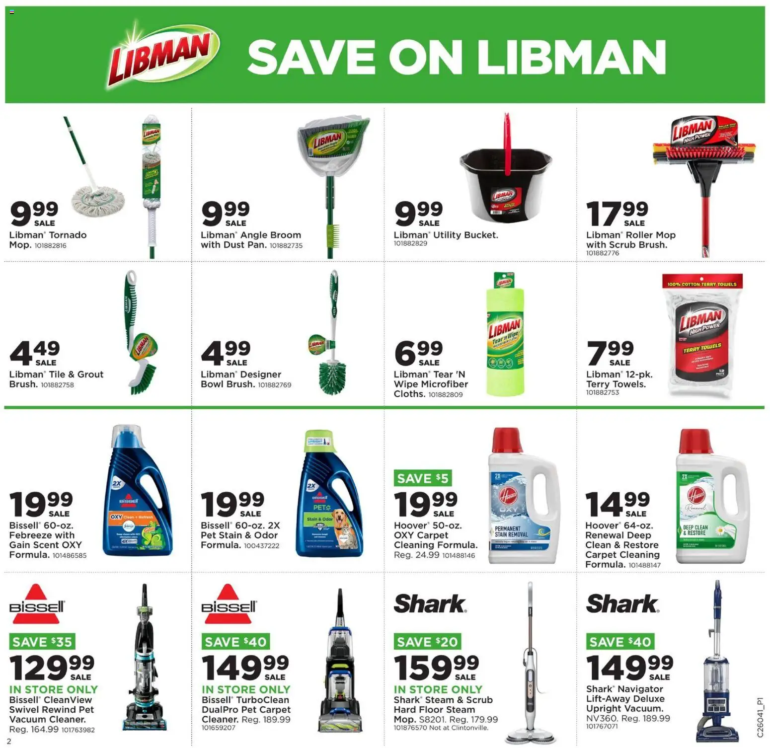 Mills Fleet Farm Weekly Ad - valid from 19.01.2026 | Page: 2 | Products: Vacuum, Swivel, Carpet