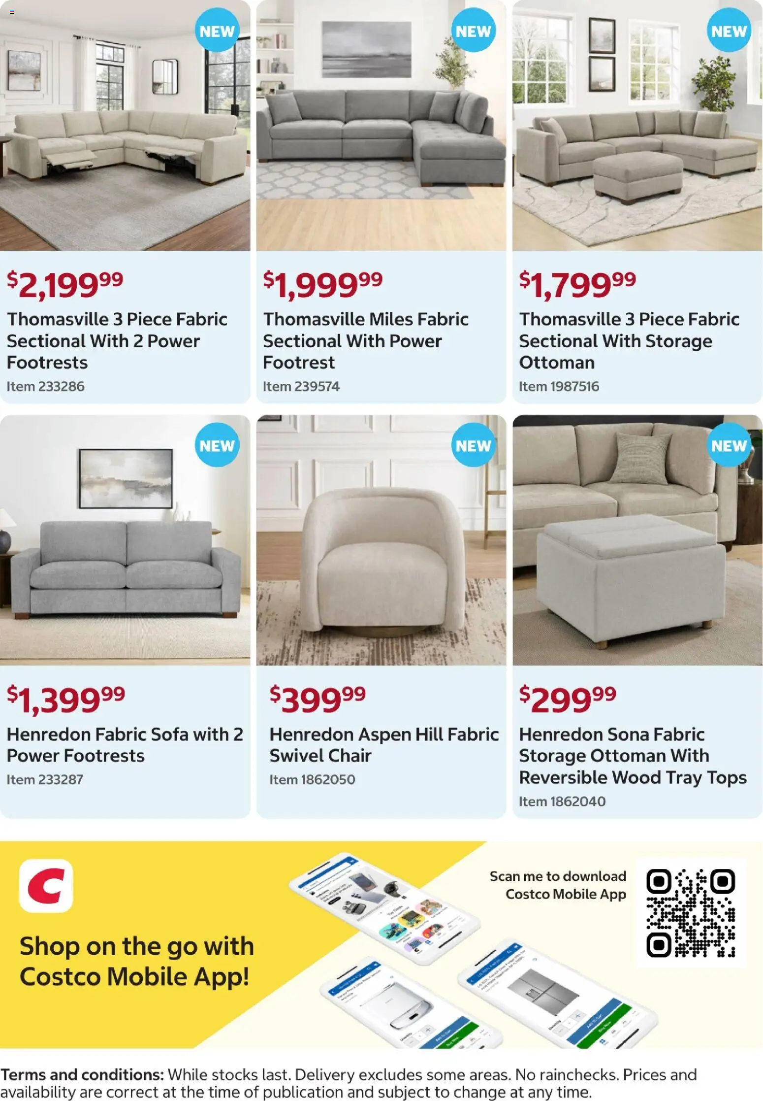 Costco catalogue - valid from 13.04.2026 | Page: 16 | Products: Sofa, Chair, Wood, Mobile