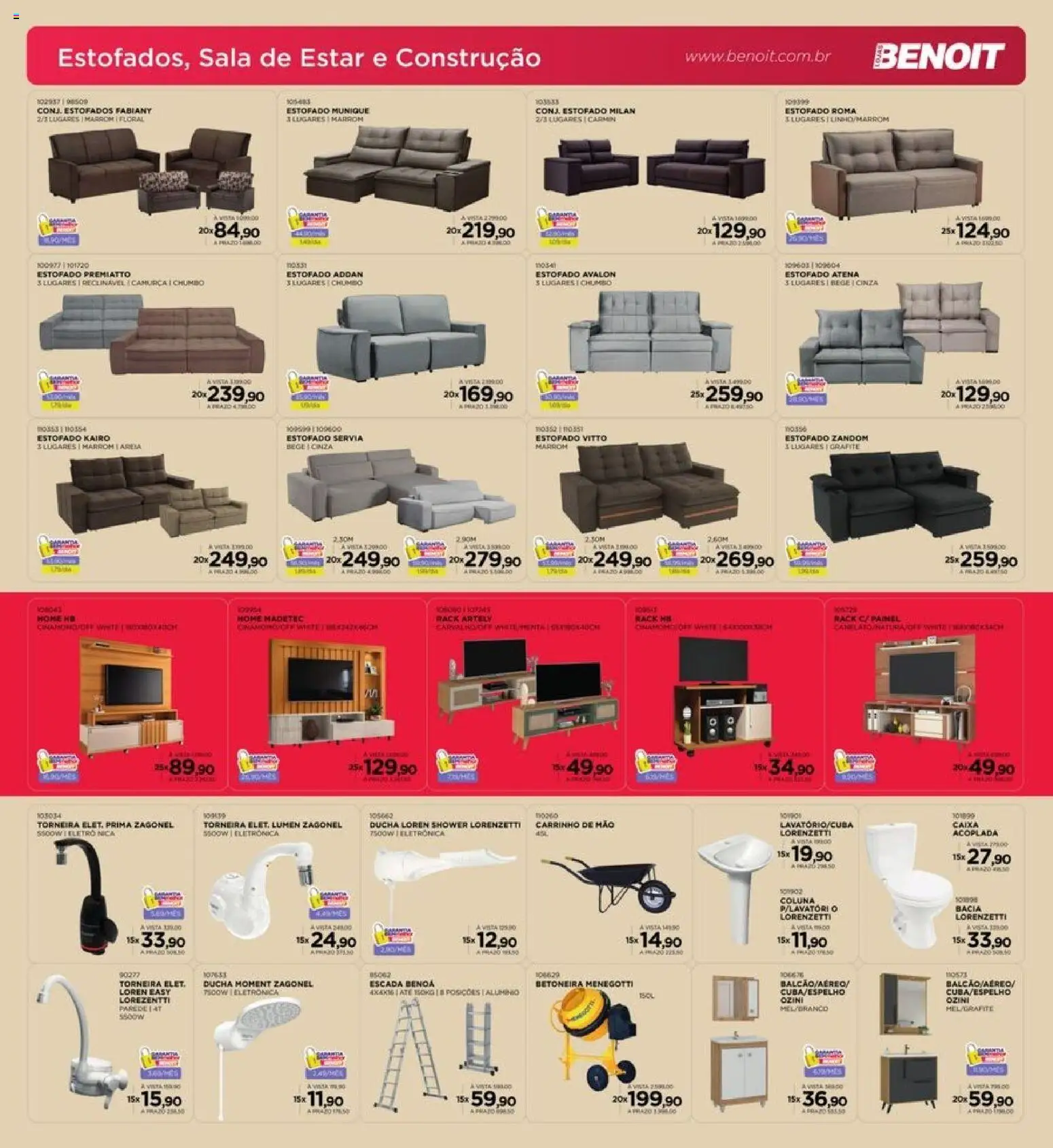 Benoit Folheto - válido de 01.11.2025 | Página: 10 | Produtos: Espelho, Carrinho, Escada, Torneira