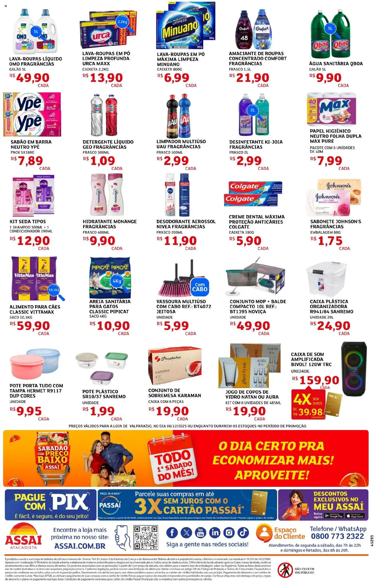 Assaí Atacadista Folheto - válido de 06.12.2025 | Página: 4 | Produtos: Mop, Condicionador, Porta, Vassoura