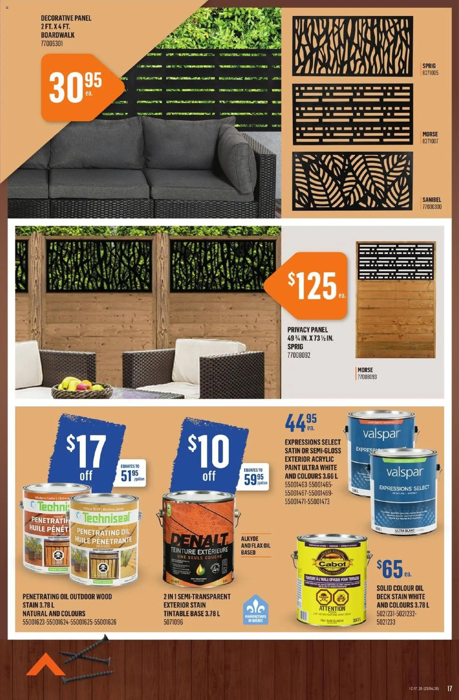 Canac flyer valid from 23.04.2026 | Page: 17 | Products: Oil