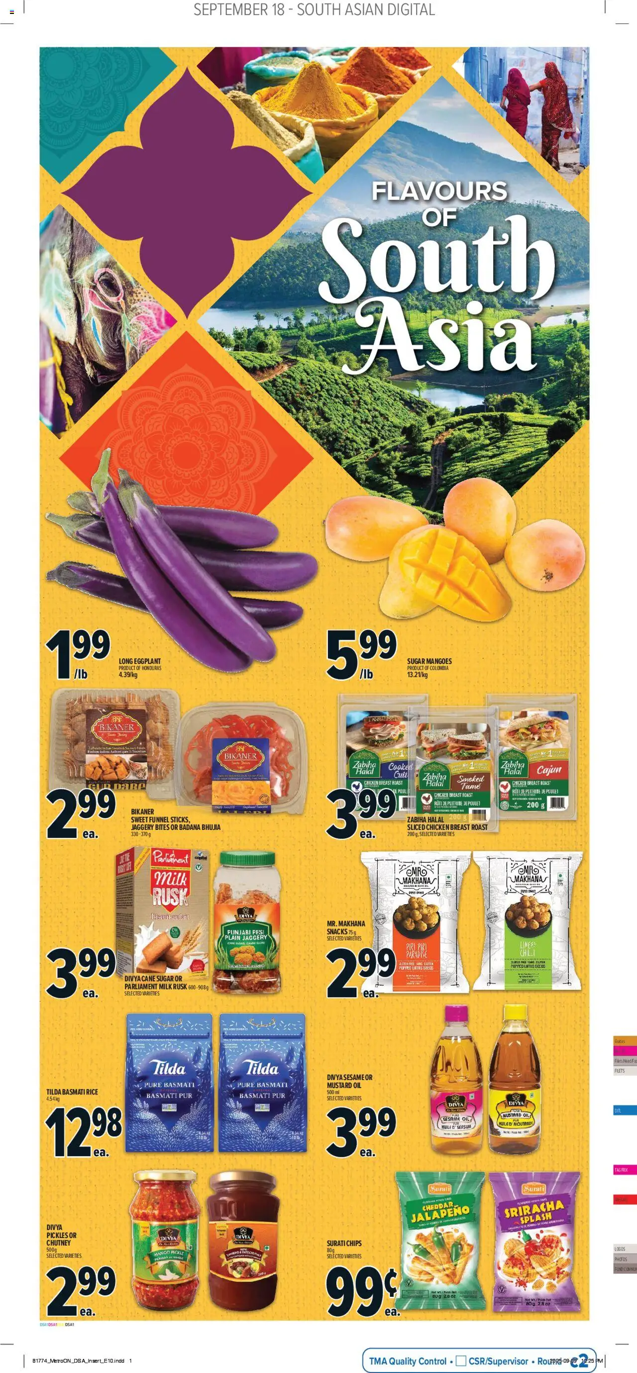 Metro flyer valid from 18.09.2025 | Page: 12 | Products: Rice, Chips, Oil, Chicken