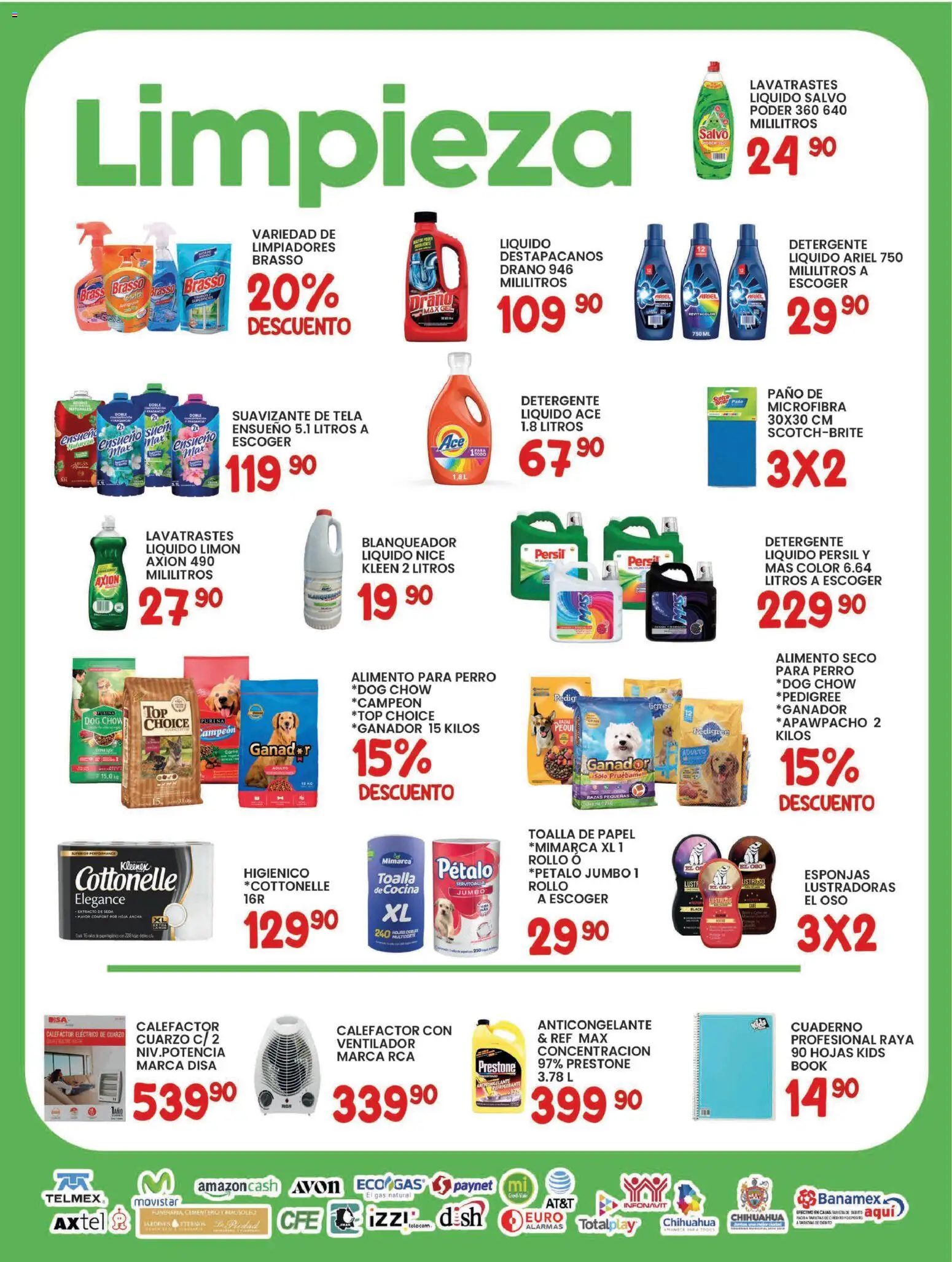 Nuevas ofertas de Alsuper válidas en toda la República Mexicana desde el 20.01.2026. ¡Encuentra las mejores ofertas en Alsuper folleto Chihuahua Capital! | Página: 5 | Productos: Suavizante, Notebook, Toalla, Cocina