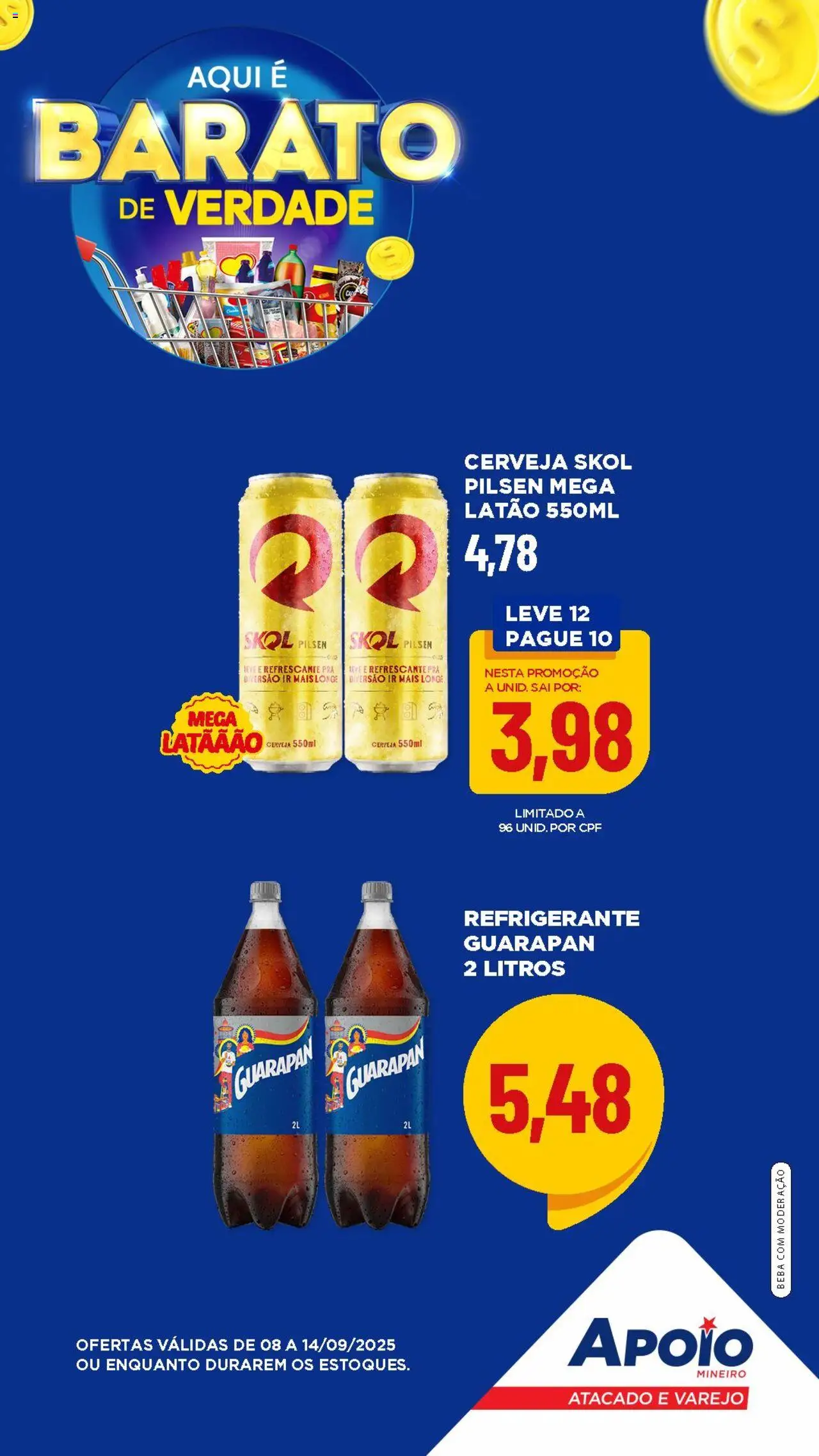 Apoio Mineiro Folheto - válido de 08.09.2025 | Página: 2 | Produtos: Cerveja, Refrigerante