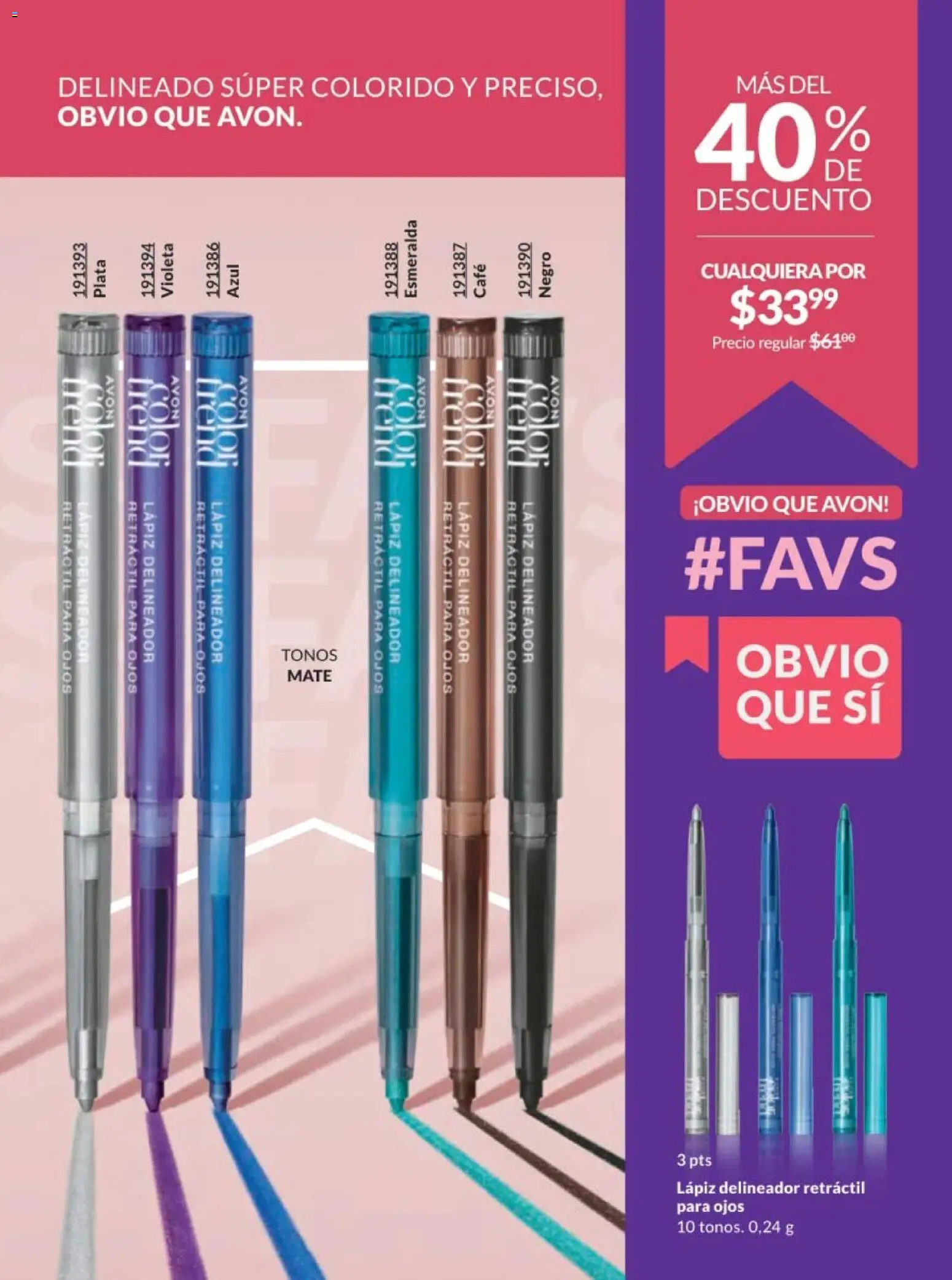 Nuevas ofertas de AVON válidas en toda la República Mexicana desde el 10.01.2026. ¡Encuentra las mejores ofertas en AVON campaña 2 2026! | Página: 195 | Productos: Café, Mate, Delineador