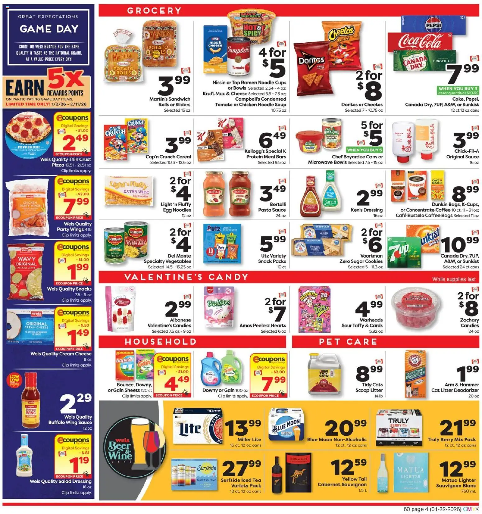 Weis Weekly Circular - PA - valid from 22.01.2026 | Page: 5 | Products: Microwave, Sauce, Sugar, Lighter