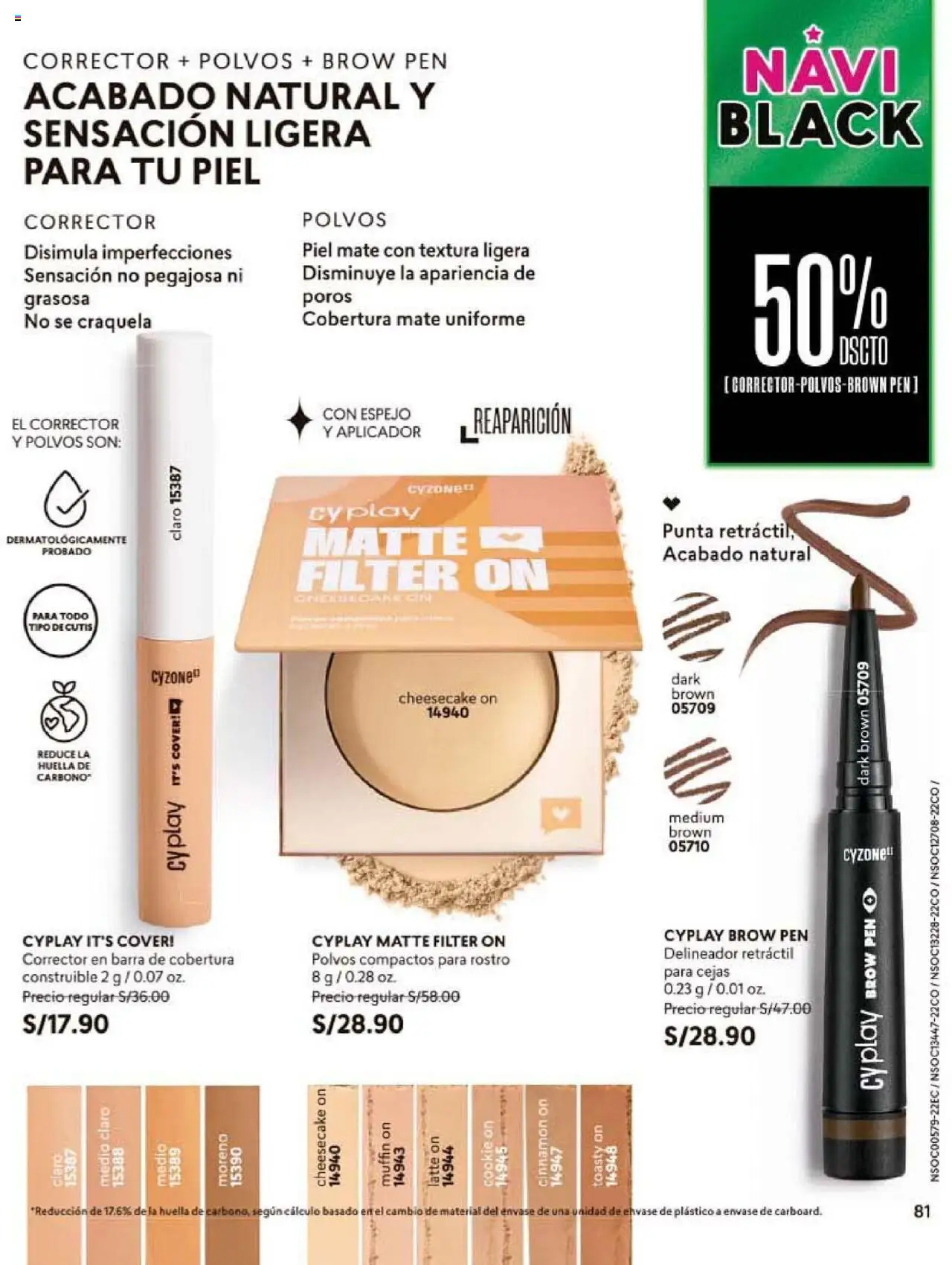 Catálogo CyZone válido desde 24.10.2025 | Página: 93 | Productos: Delineador, Espejo, Corrector