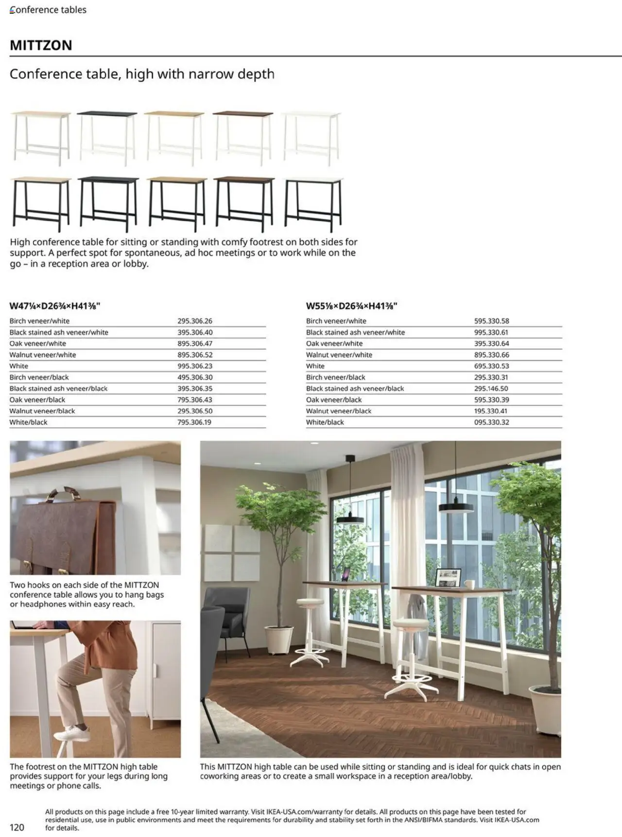 IKEA Office Brochure 2025 - valid from 01.03.2025 | Page: 120 | Products: Conference table, Table, Phone, Headphones