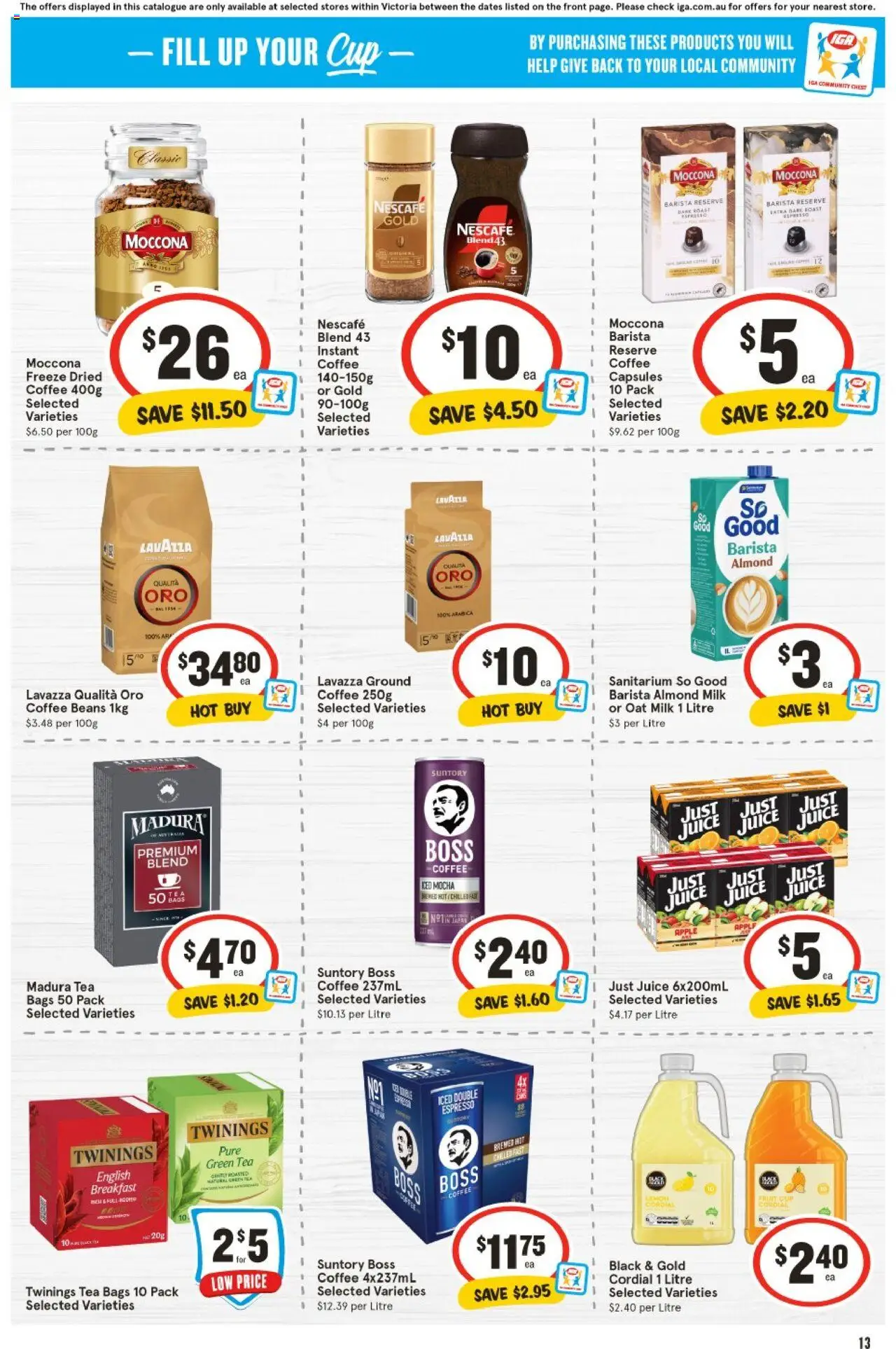 IGA catalogue - valid from 13.08.2025 | Page: 12 | Products: Chocolate, Beer, Nuts, Cream