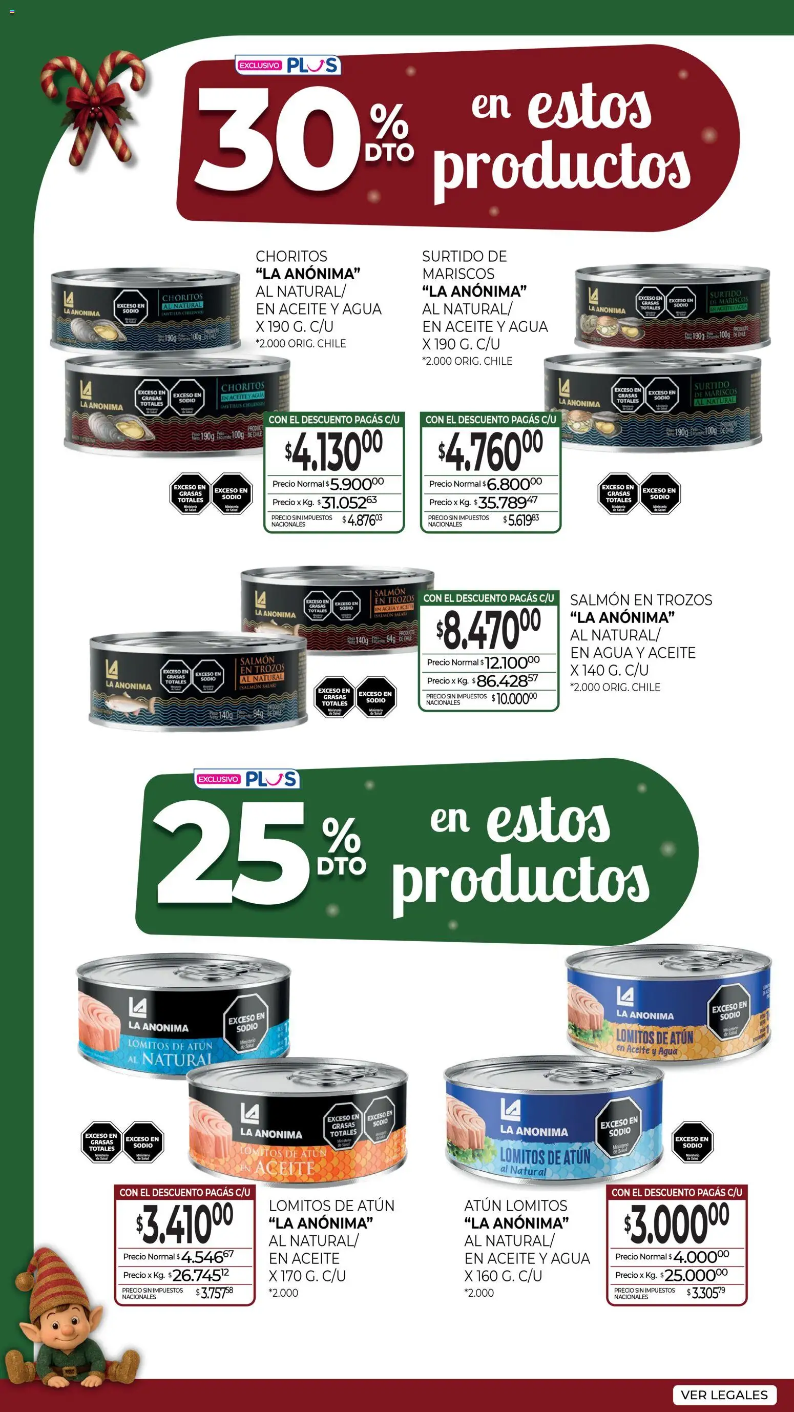 La Anonima catálogo │ válido desde el 04.12.2025 | Página: 11 | Productos: Aceite, Atún, Agua