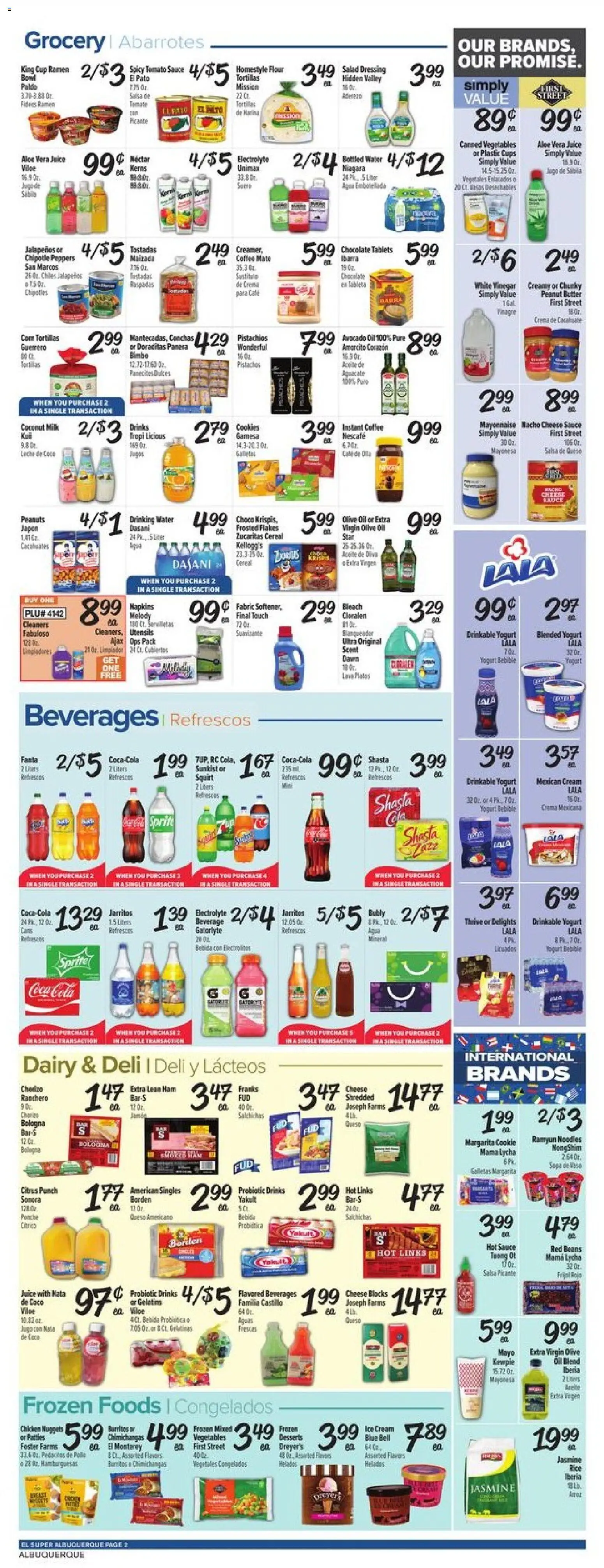El Super Weekly Ad - NM - valid from 21.01.2026 | Page: 2 | Products: Yogurt, Ice cream, Avocado, Mayonnaise