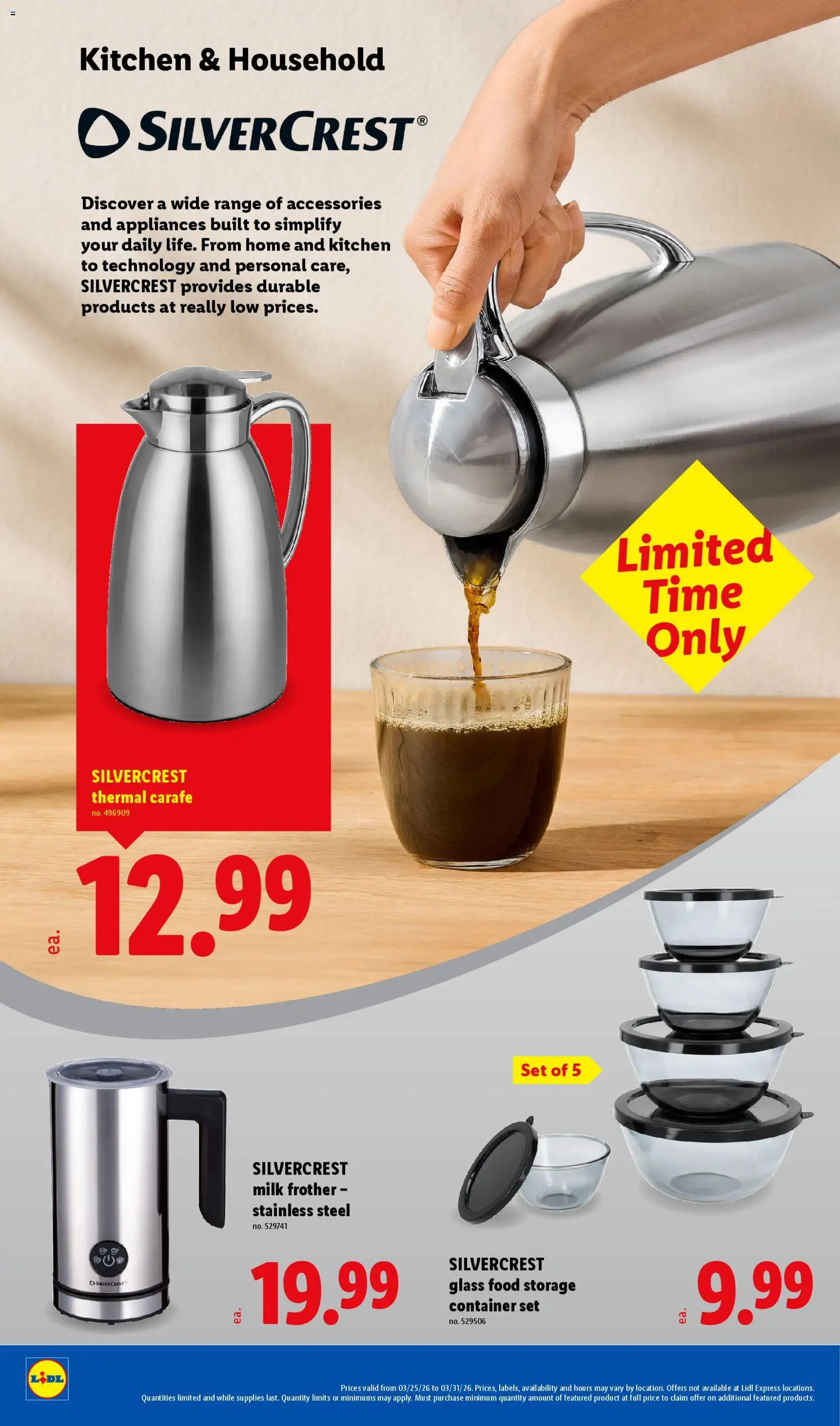 Lidl Weekly Ad - valid from 25.03.2026 | Page: 44 | Products: Milk, Milk Frother