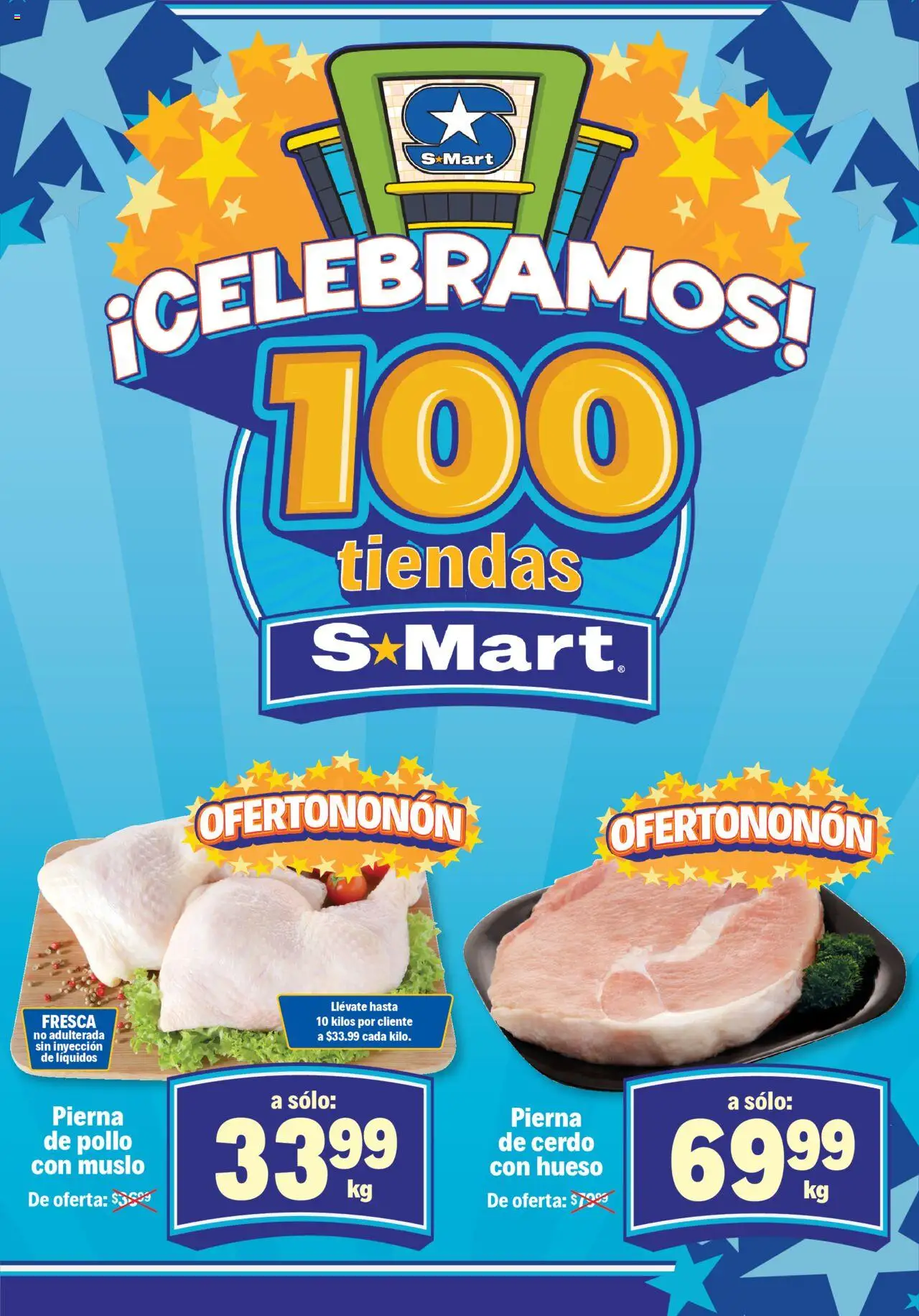 Nuevas ofertas de S-Mart válidas en toda la República Mexicana desde el 10.10.2025. ¡Encuentra las mejores ofertas en S-Mart - Folleto! | Página: 2 | Productos: Pollo, Cerdo