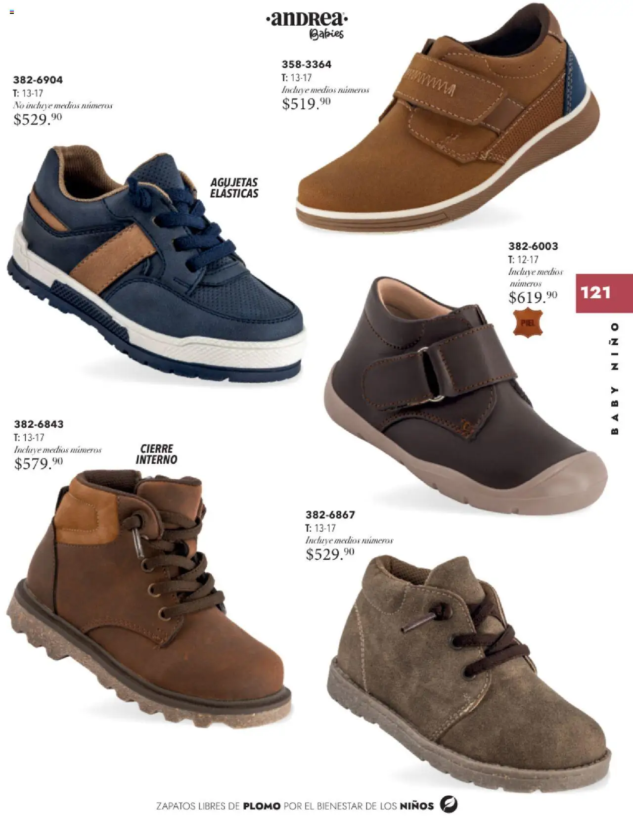 Nuevas ofertas de Andrea válidas en toda la República Mexicana desde el 24.08.2025. ¡Encuentra las mejores ofertas en Andrea - Catálogo Infantil Baby! | Página: 33 | Productos: Zapatos
