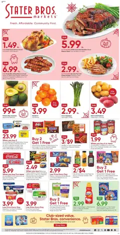 Preview of Stater Bros weekly ads valid from 15.10.2025