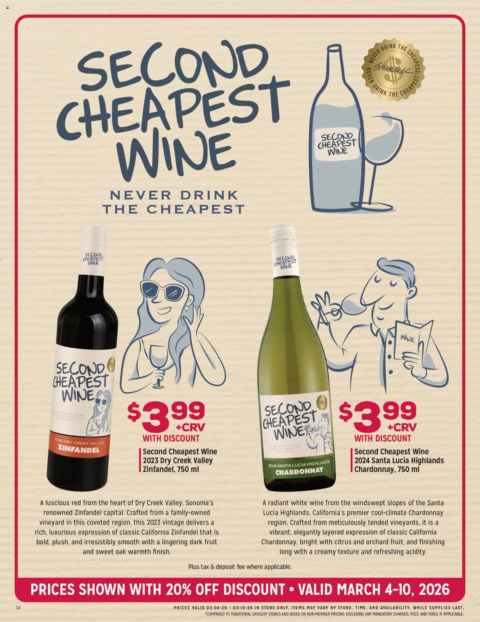 Grocery Outlet Weekly Ad - CA - valid from 04.03.2026 | Page: 7 | Products: Wine
