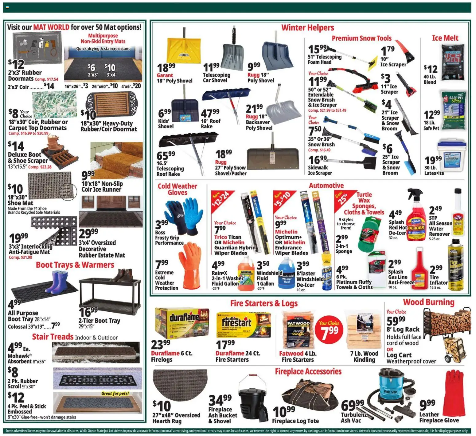 Ocean State Job Lot Weekly Ad - valid from 12.02.2026 | Page: 2 | Products: Rake, Tire, Sponge, Washer