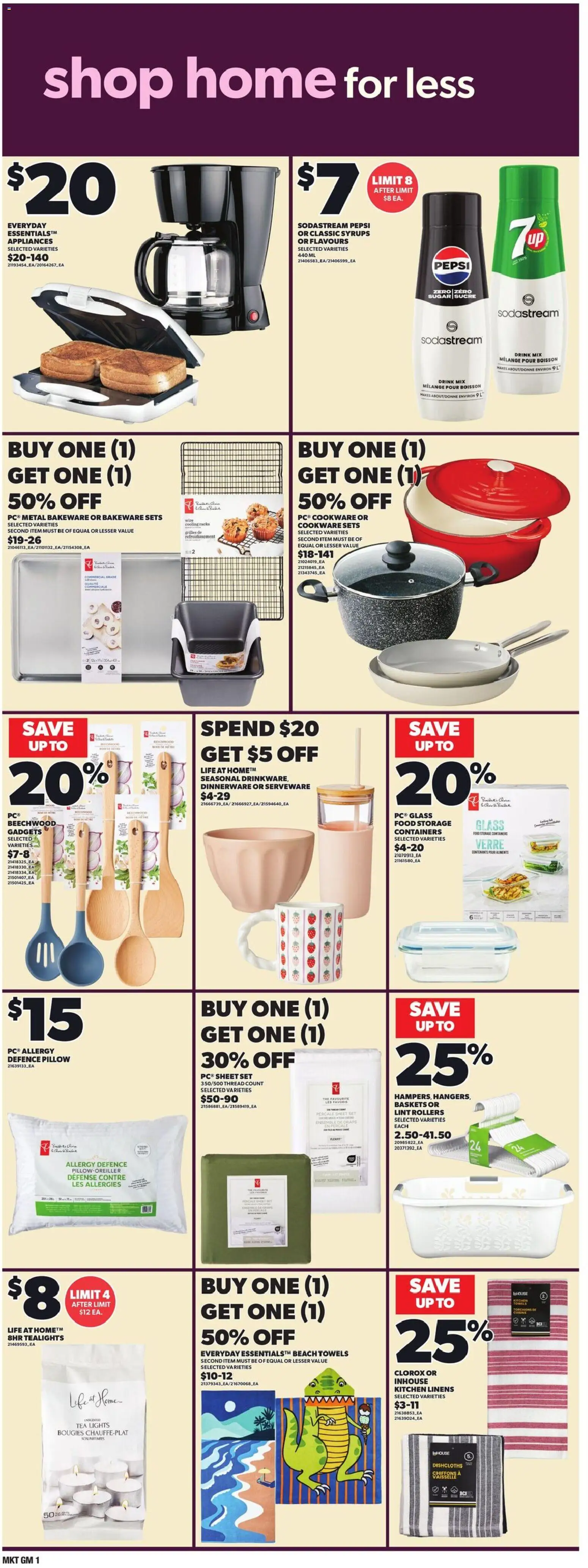 Loblaws flyer valid from 19.02.2026 | Page: 17 | Products: Tea, Pillow