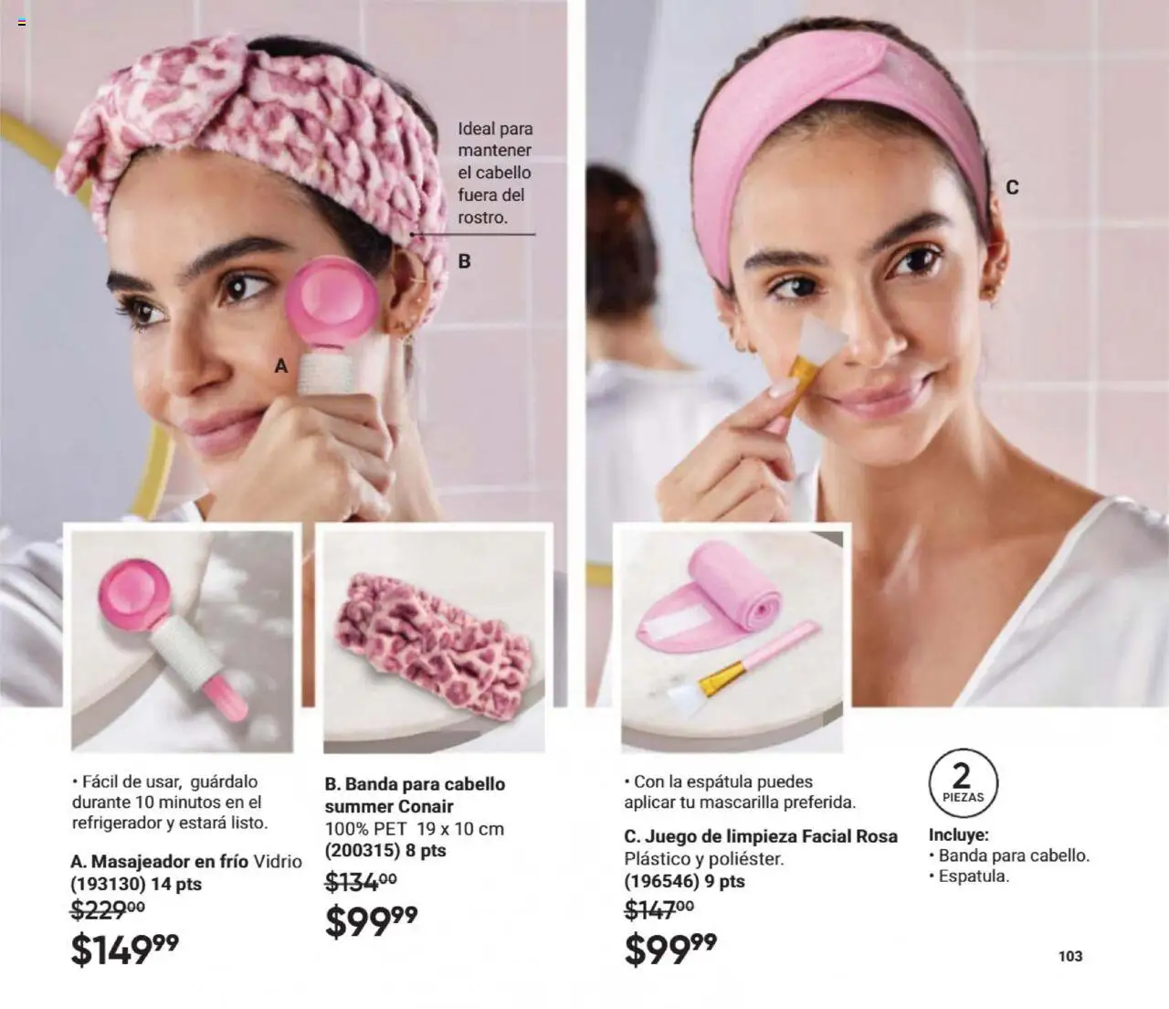 Nuevas ofertas de AVON válidas en toda la República Mexicana desde el 13.09.2025. ¡Encuentra las mejores ofertas en AVON - Casa & Estilo 14 2025! | Página: 103 | Productos: Refrigerador, Espátula, Juego, Mascarilla