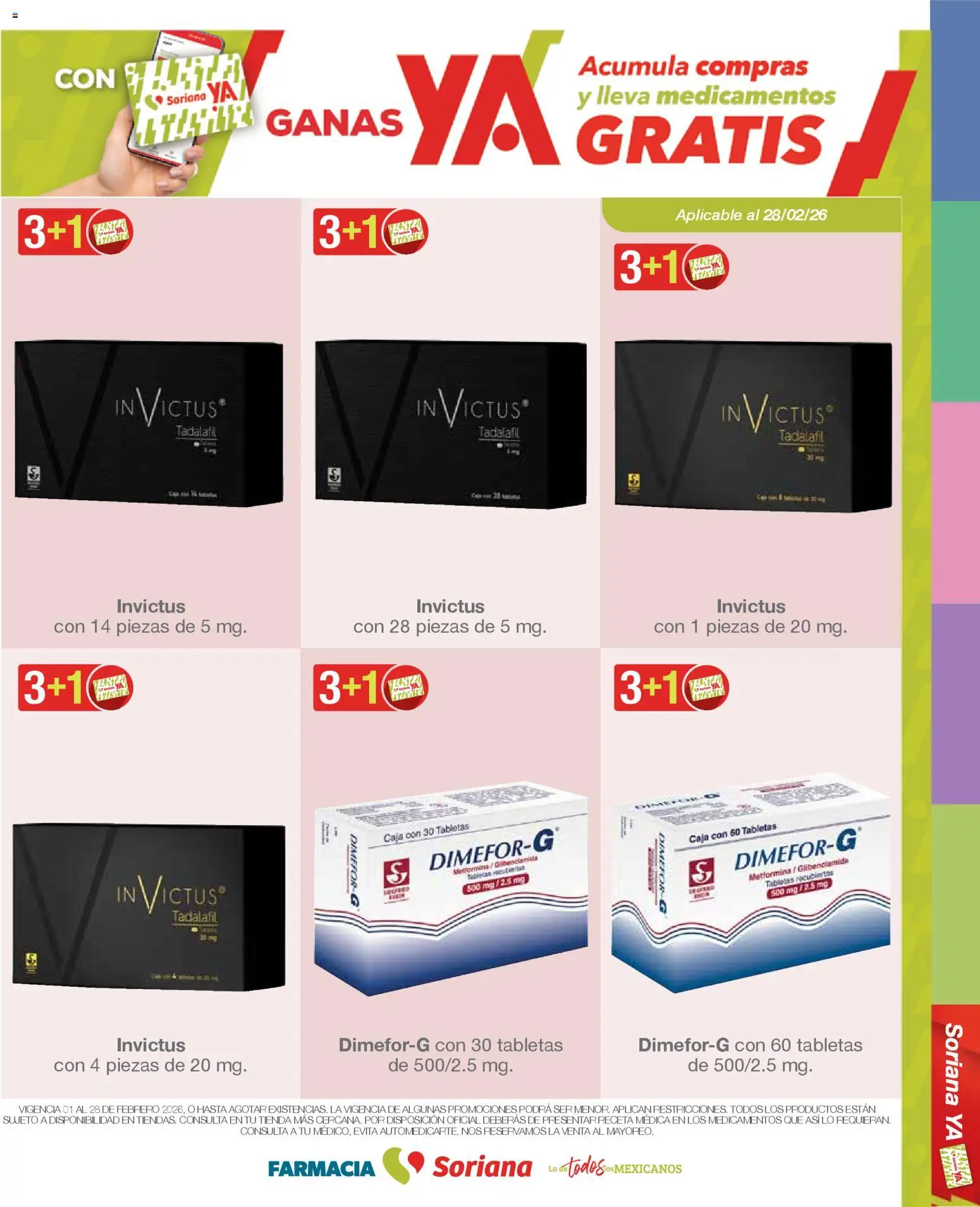 Nuevas ofertas de Soriana válidas en toda la República Mexicana desde el 01.02.2026. ¡Encuentra las mejores ofertas en Soriana - Folleto Farmacia Soriana Febrero Mercado Nacional! | Página: 14 | Productos: Caja